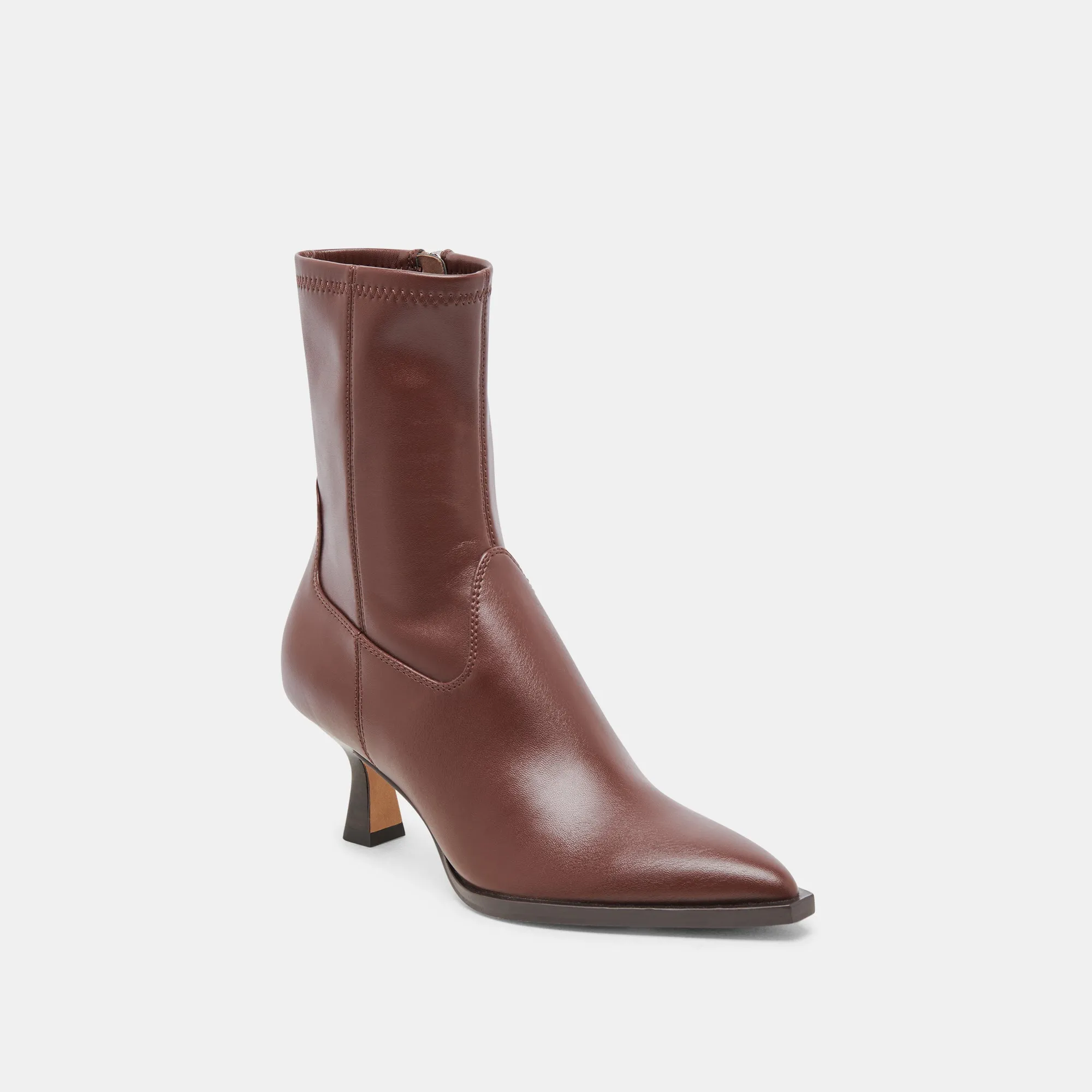 Mid Rise Weekend Wear ARYA BOOTS CHOCOLATE LEATHER