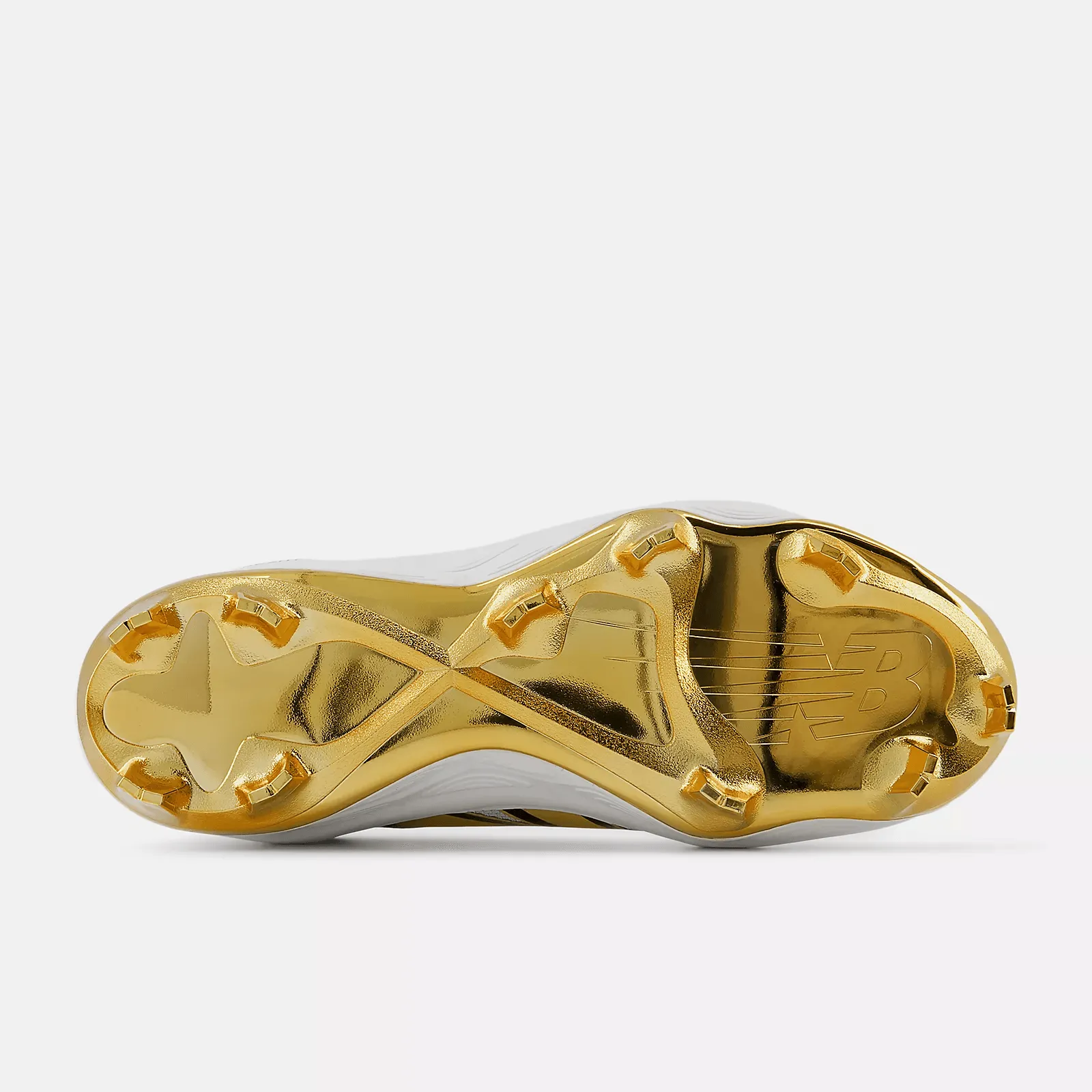 All-purpose fit New Balance Men's Fresh Foam 3000 v7 Molded Baseball Cleats - White/Gold - PL3000L7