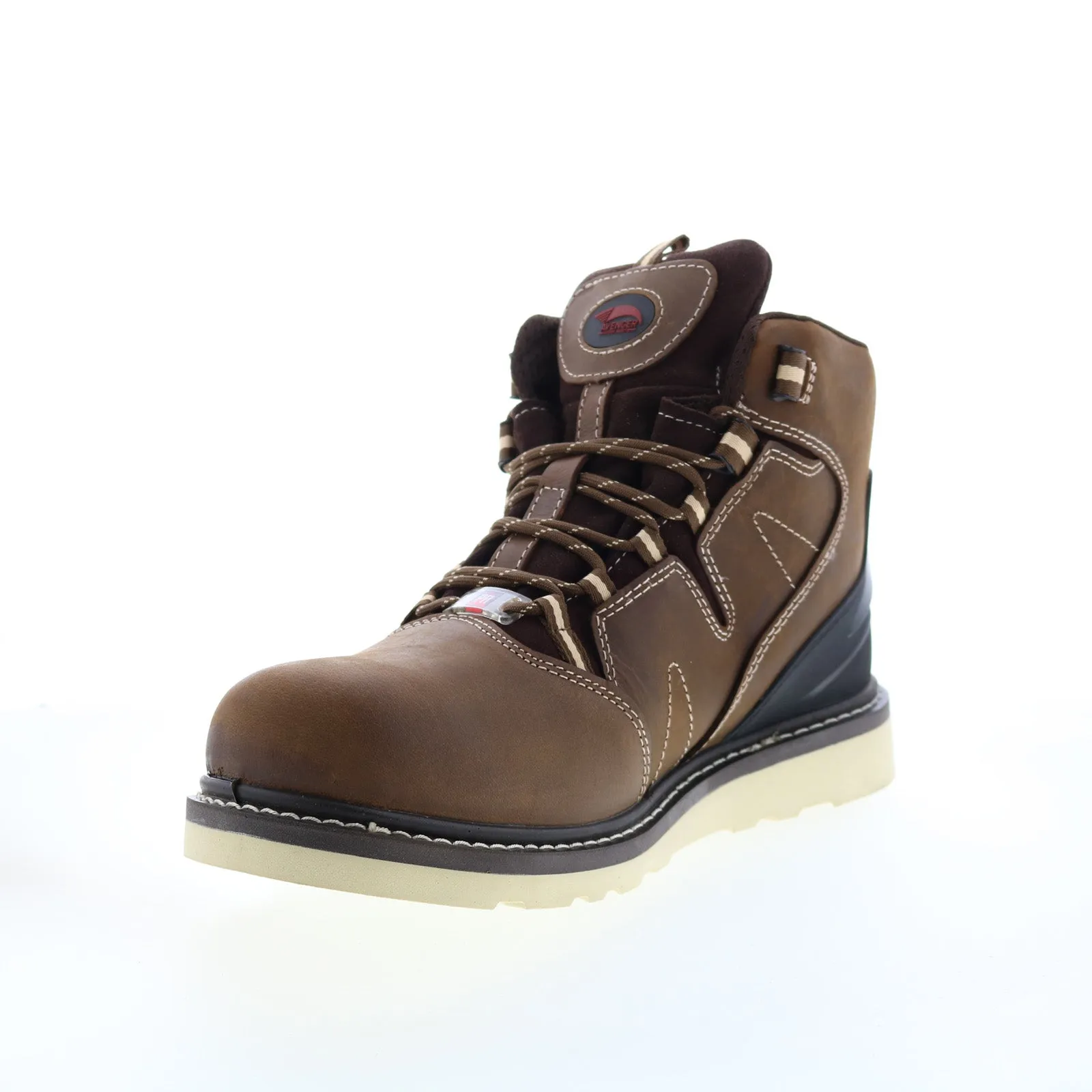 Minimal Build Avenger Wedge Soft Toe Electric Hazard PR WP 6" A7606 Mens Brown Work Boots