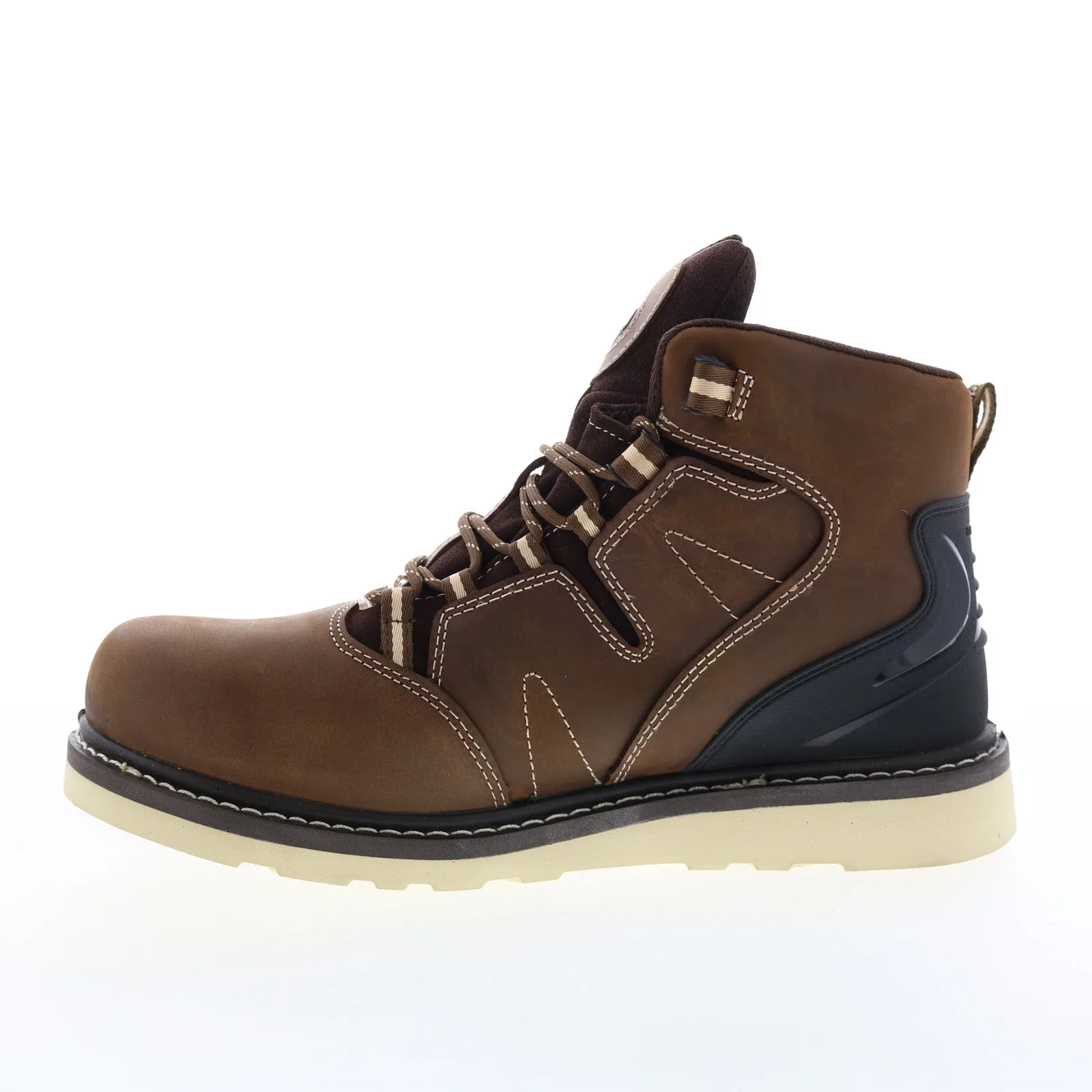 Avenger Wedge Soft Toe Electric Hazard PR WP 6" A7606 Mens Brown Work Boots Work Field