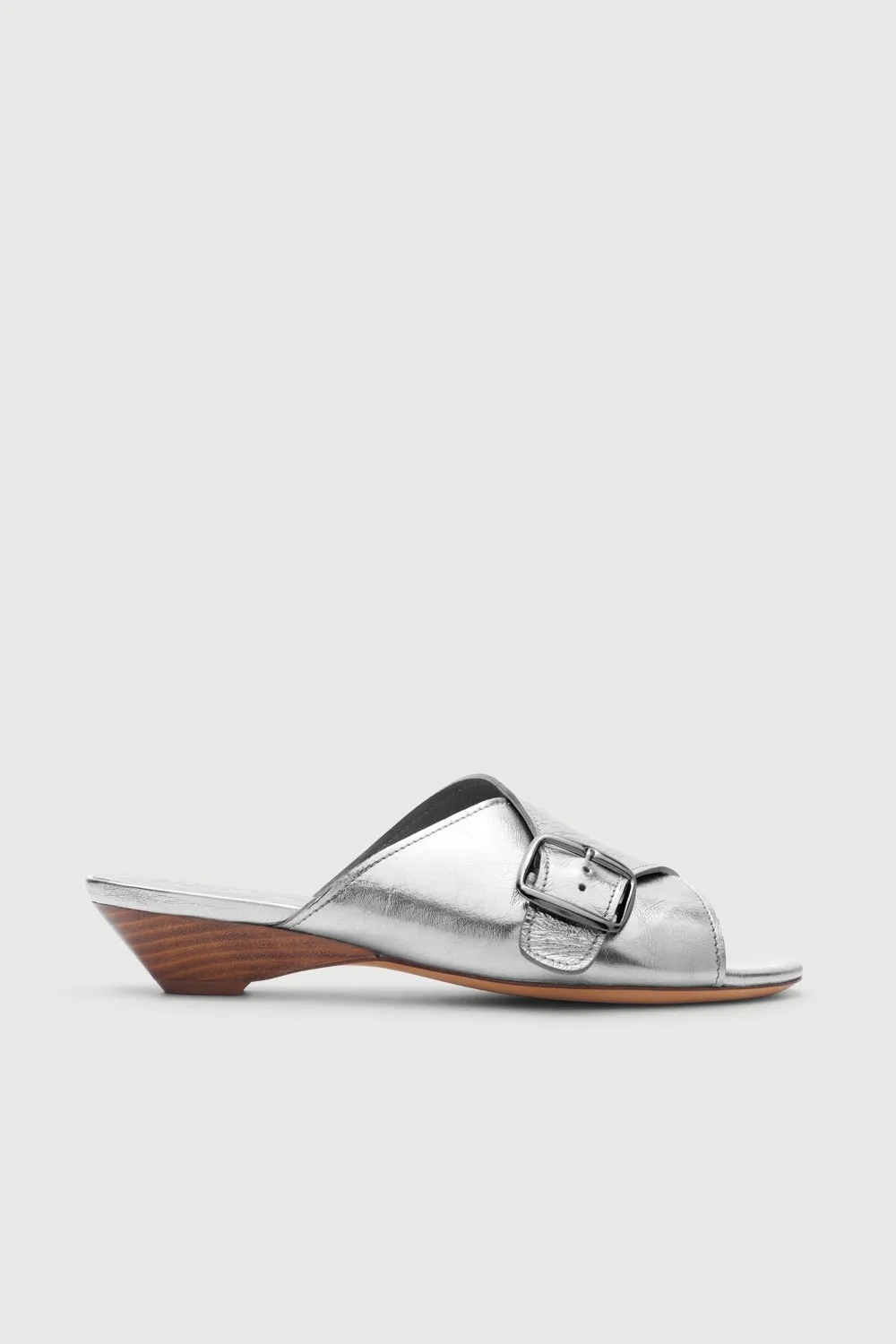 Travel Shoes Comfort Stylish Casual Footwear Grace Sandals in Silver Leather