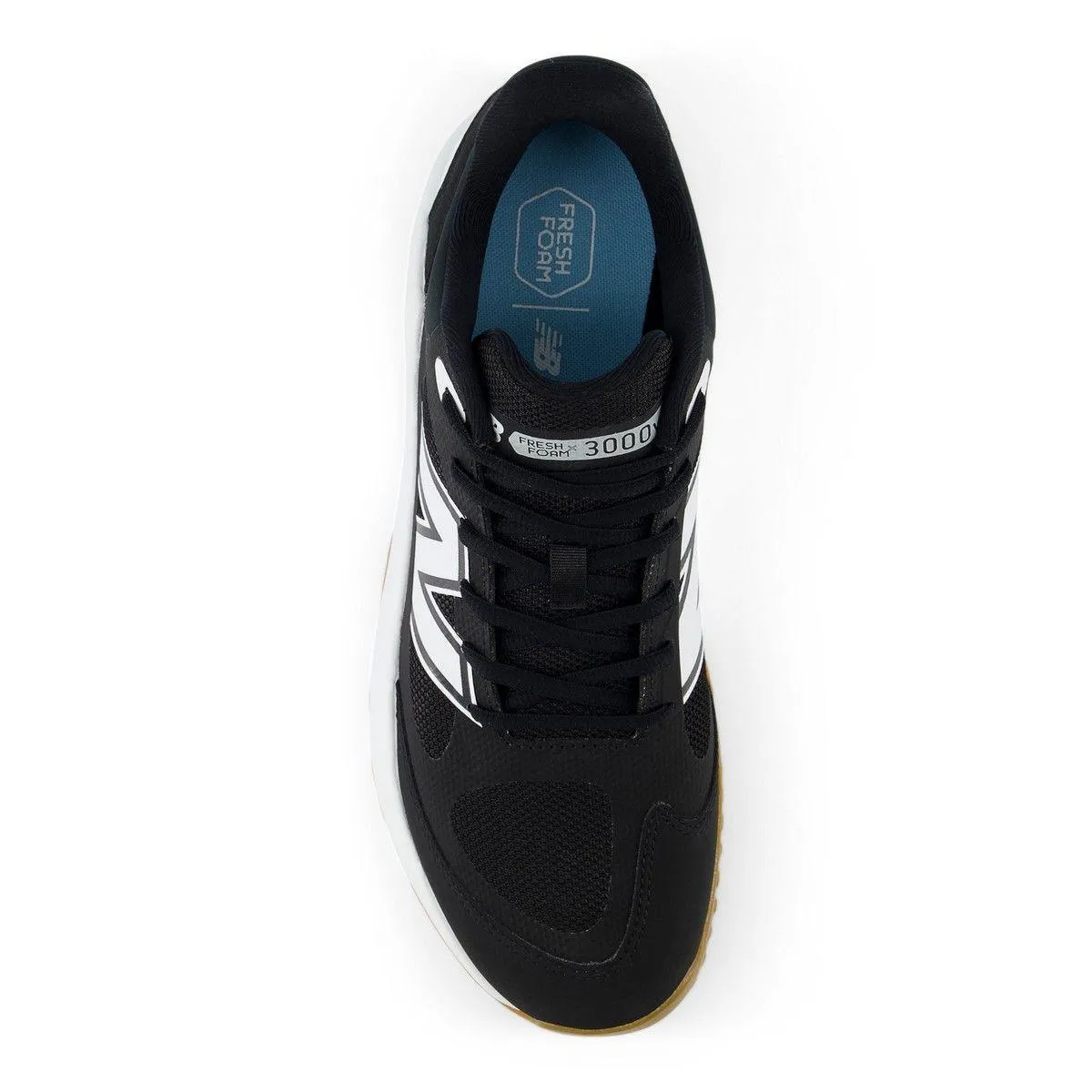 New Balance Men's Fresh Foam 3000 v7 Turf Baseball Shoes - Black/Gum - T3000BK7 Essential Look Fashion-Forward Look