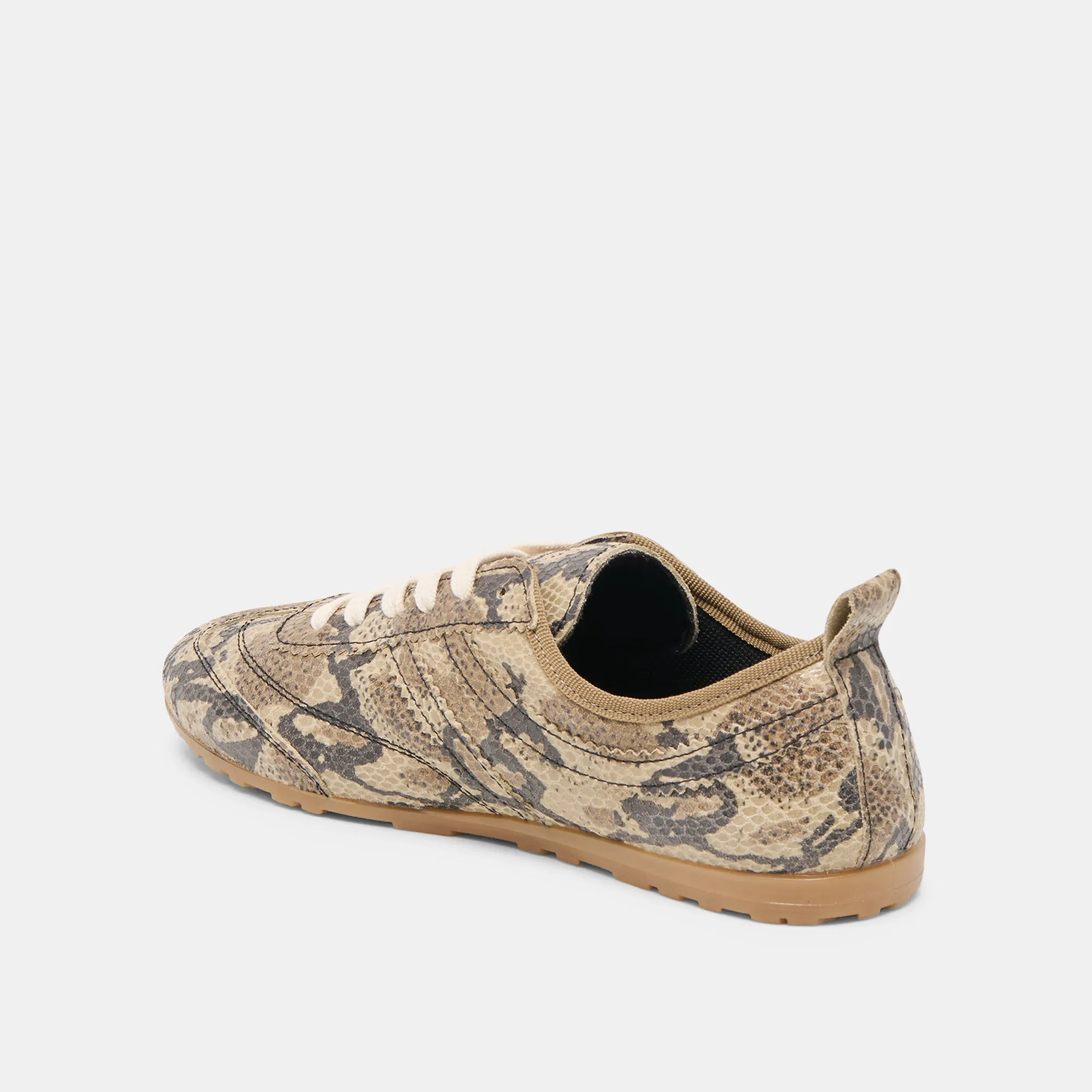 VIPER SNEAKERS SNAKE PRINT EMBOSSED LEATHER Plush traction