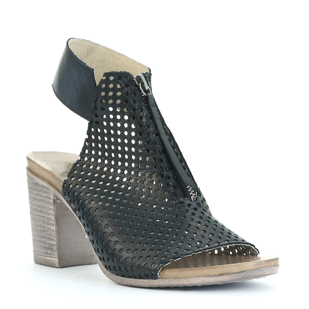 STARRO LEATHER HEEL SANDALS smoothest Stable Footing