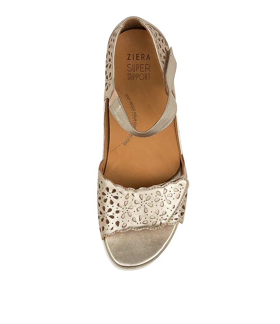 Firm Step Leopard Touch ZIERA DUSTY PALE GOLD