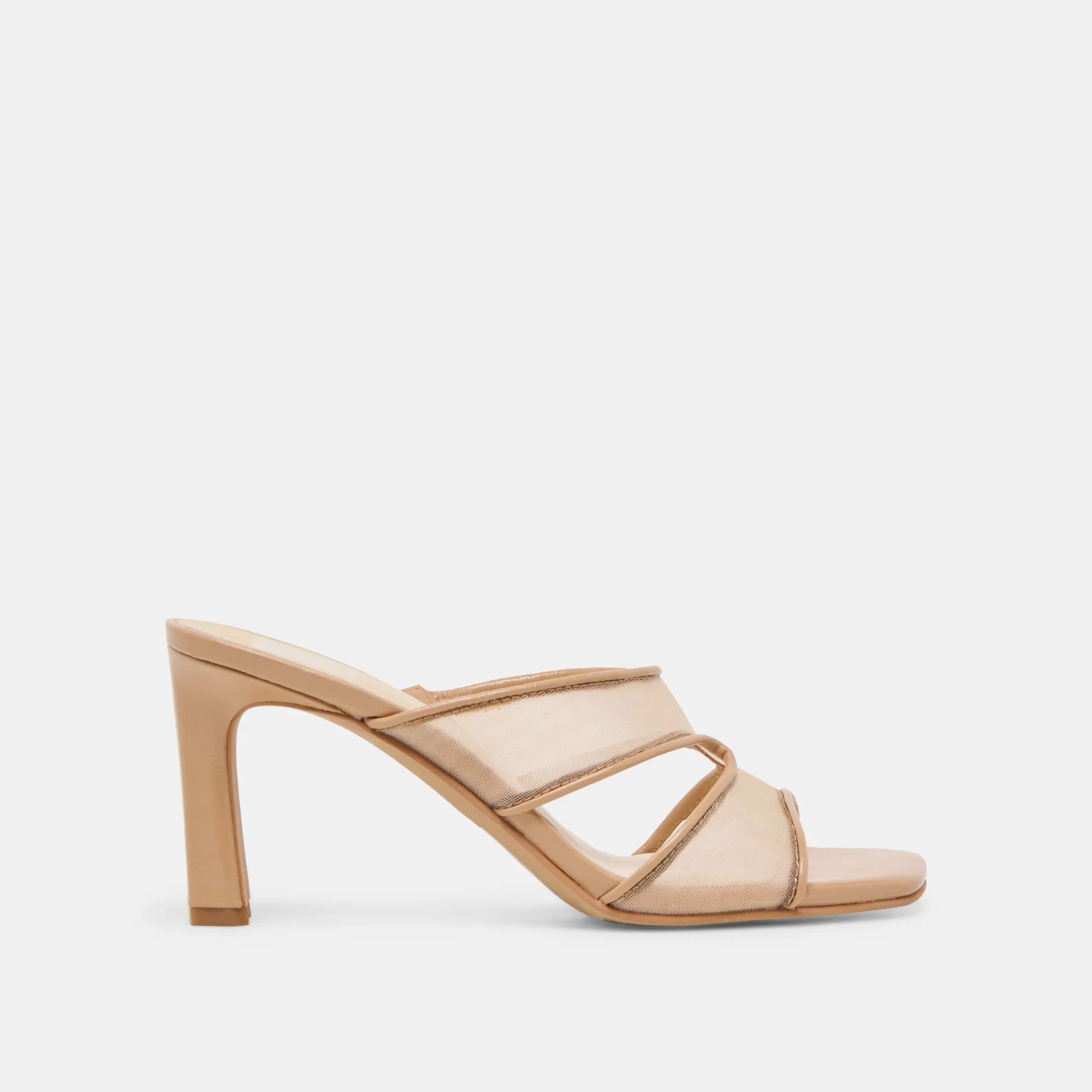 Pointed Toe Shoes GITEL HEELS LIGHT TAN MESH