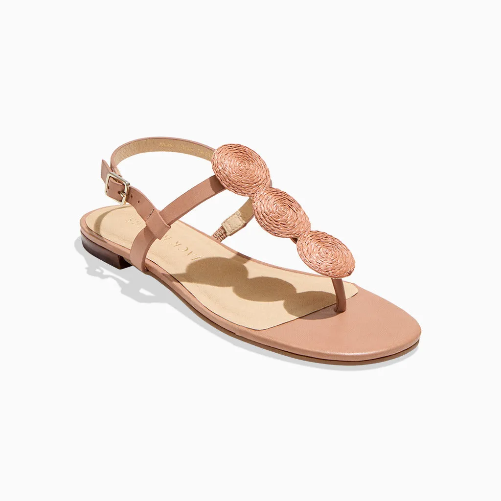 Worth Raffia Flat Sandal Functional Cyber Mode