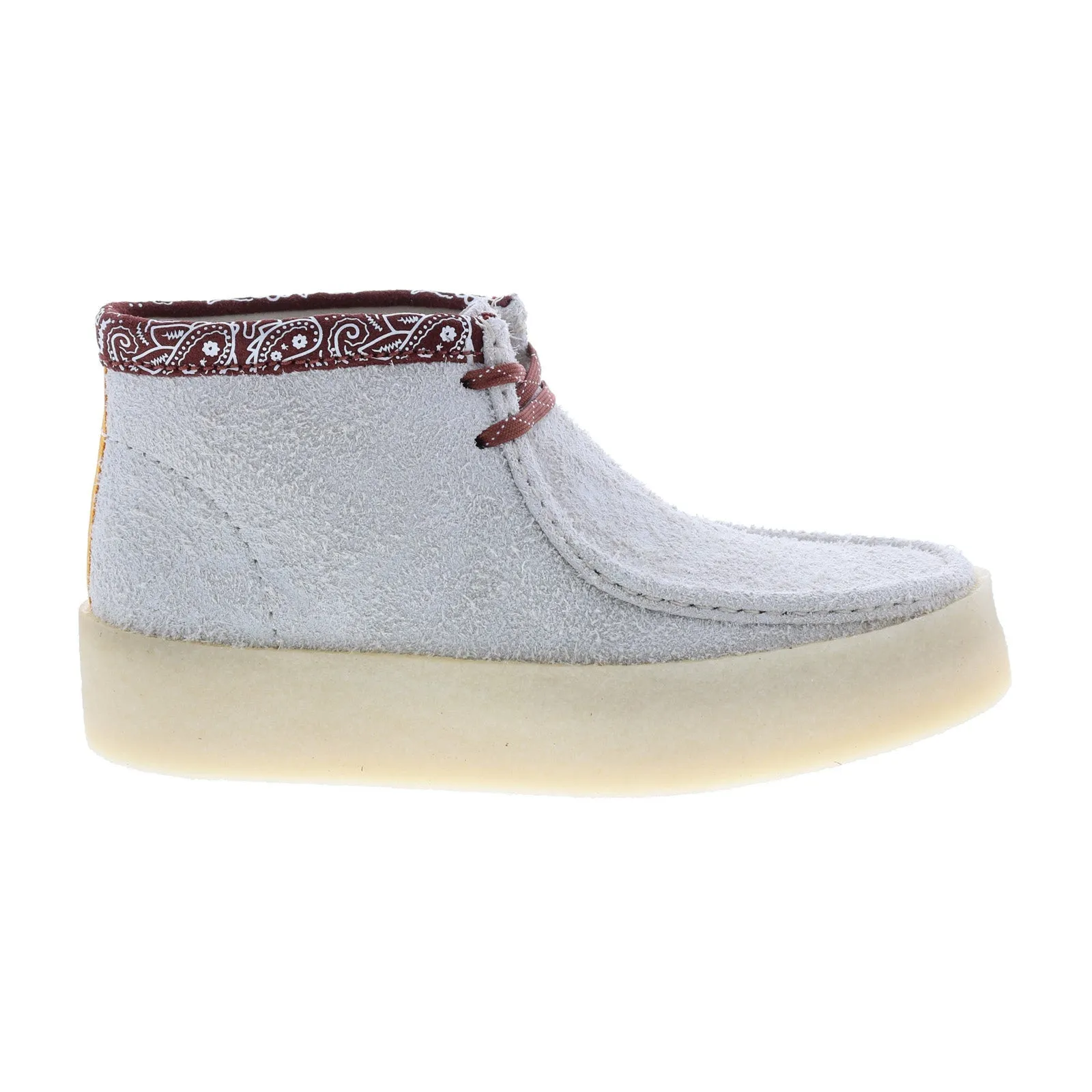 Clarks Wallabee Cup Boot 26167977 Mens Beige Suede Lace Up Chukkas Boots Outdoor Travel