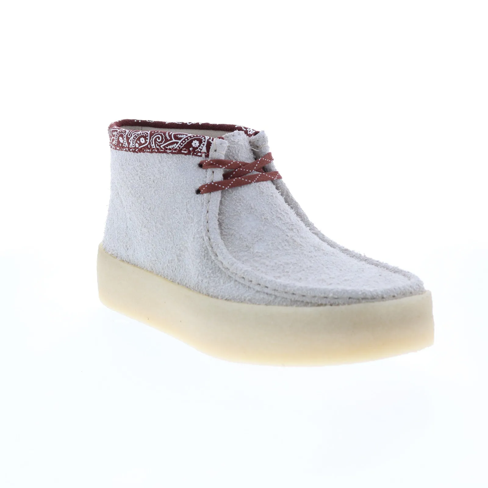 Multi-Purpose Comfort Smooth Entry Clarks Wallabee Cup Boot 26167977 Mens Beige Suede Lace Up Chukkas Boots