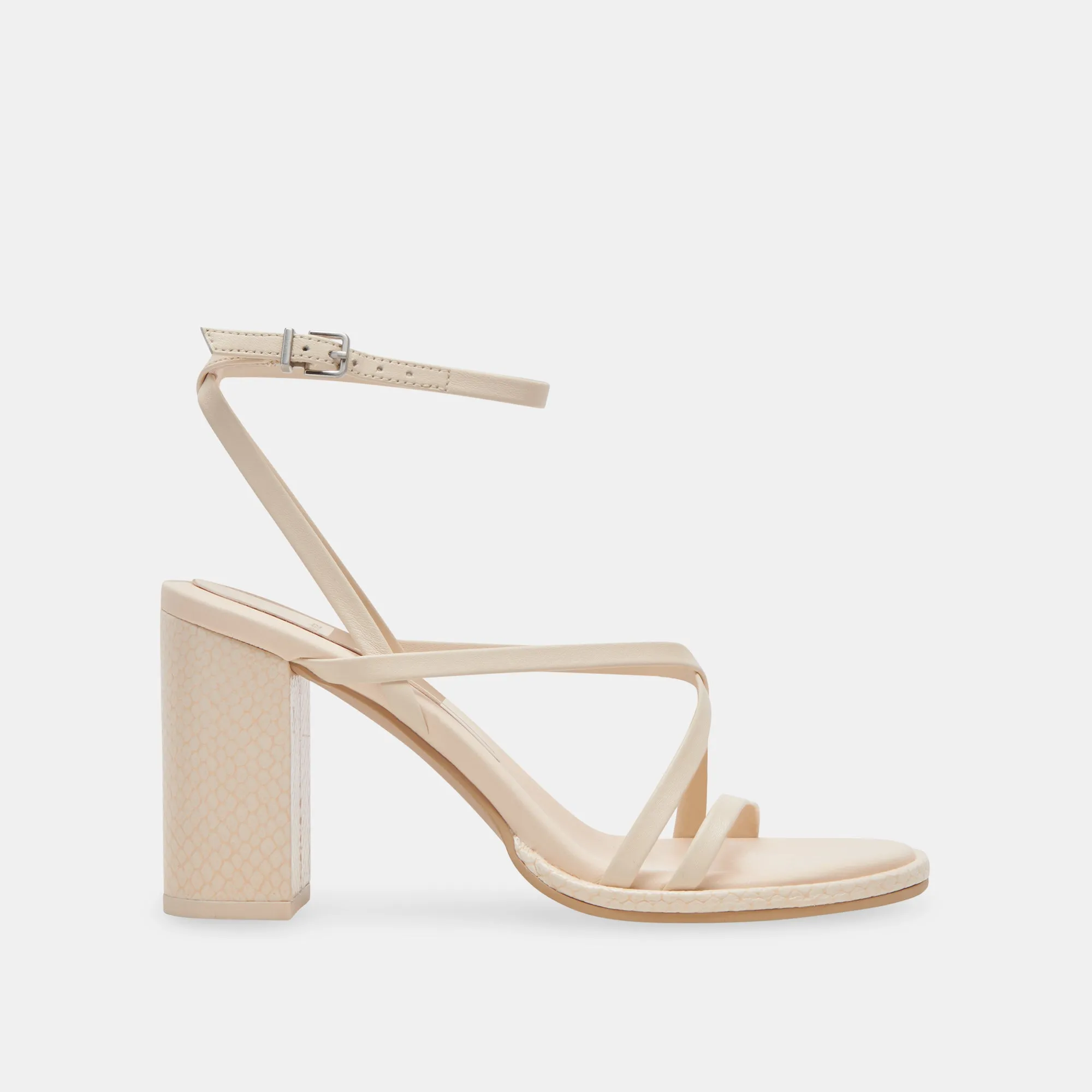 BARLY HEELS BONE LEATHER Off Duty Soft Mesh