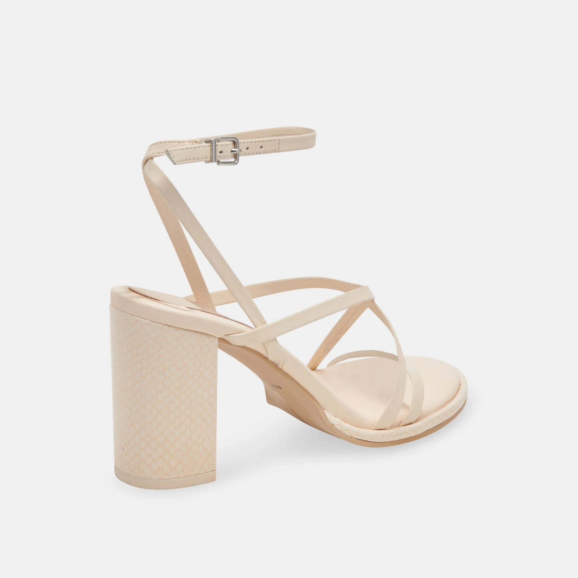 BARLY HEELS BONE LEATHER Winter Warm