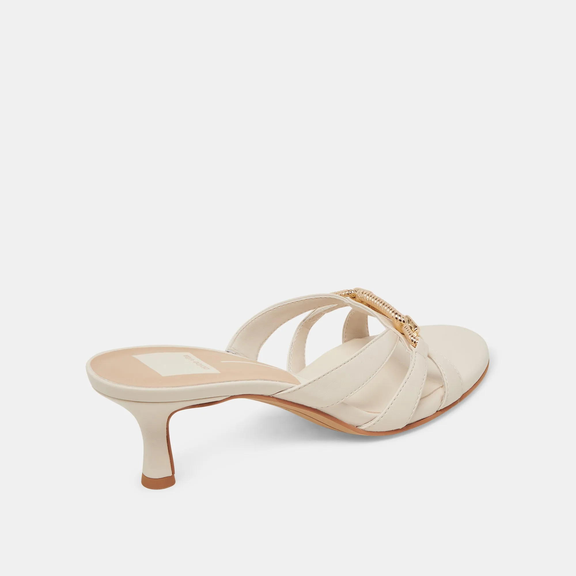 LERAH HEELS BONE LEATHER Sun Ready
