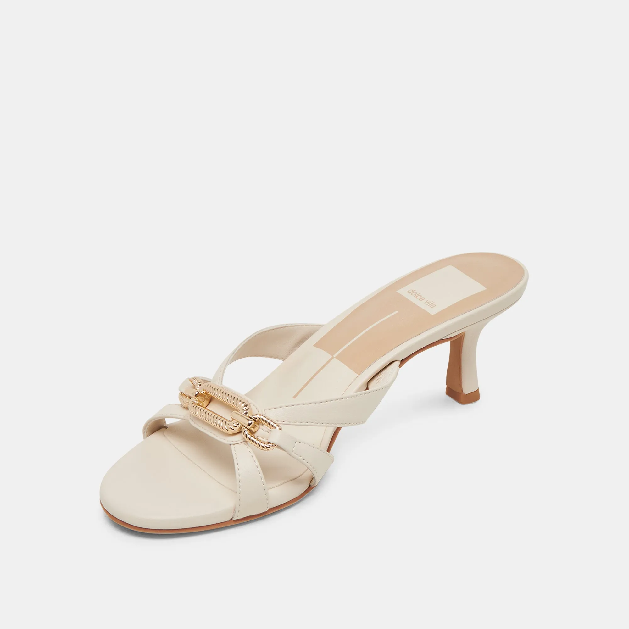 LERAH HEELS BONE LEATHER Light Utility