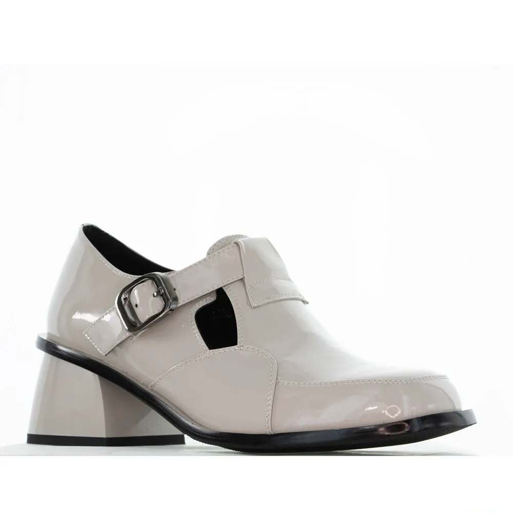 MILA RAINE COLMAR MUSHROOM PATENT High Heel Sandals for Weddings Trendy Footwear