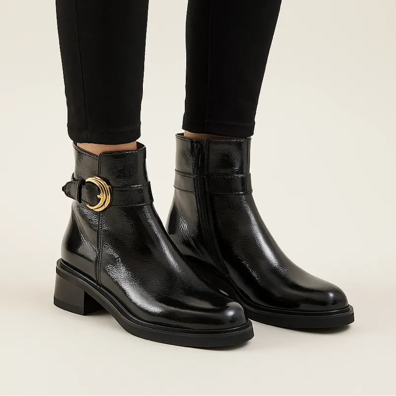 least breathable BRESLEY PANDER BLACK PATENT
