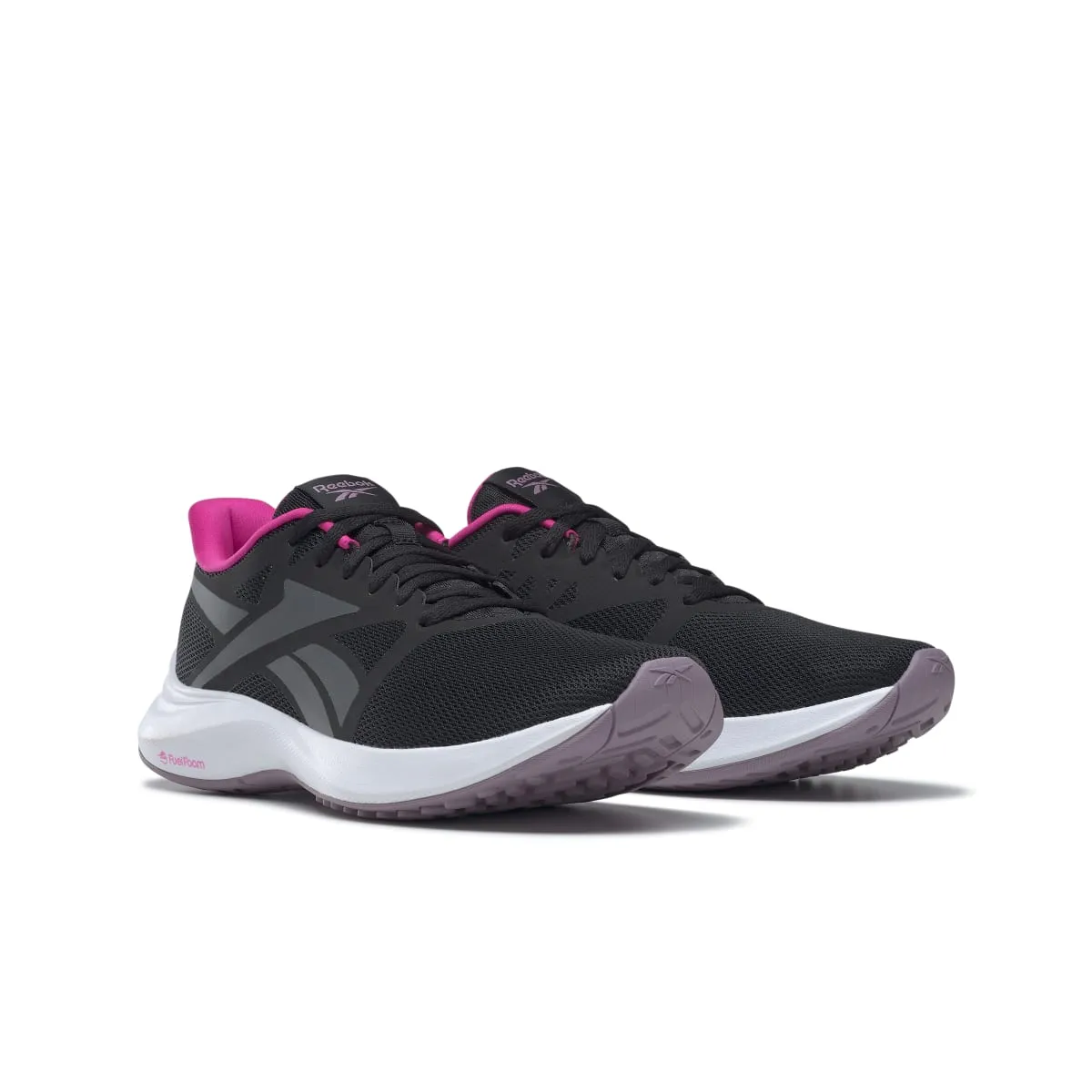 obstacle - course - race REEBOK GY4086 RUNNER 5.0 WMN'S (Medium) Black/Grey/Lilac Mesh Running Shoes