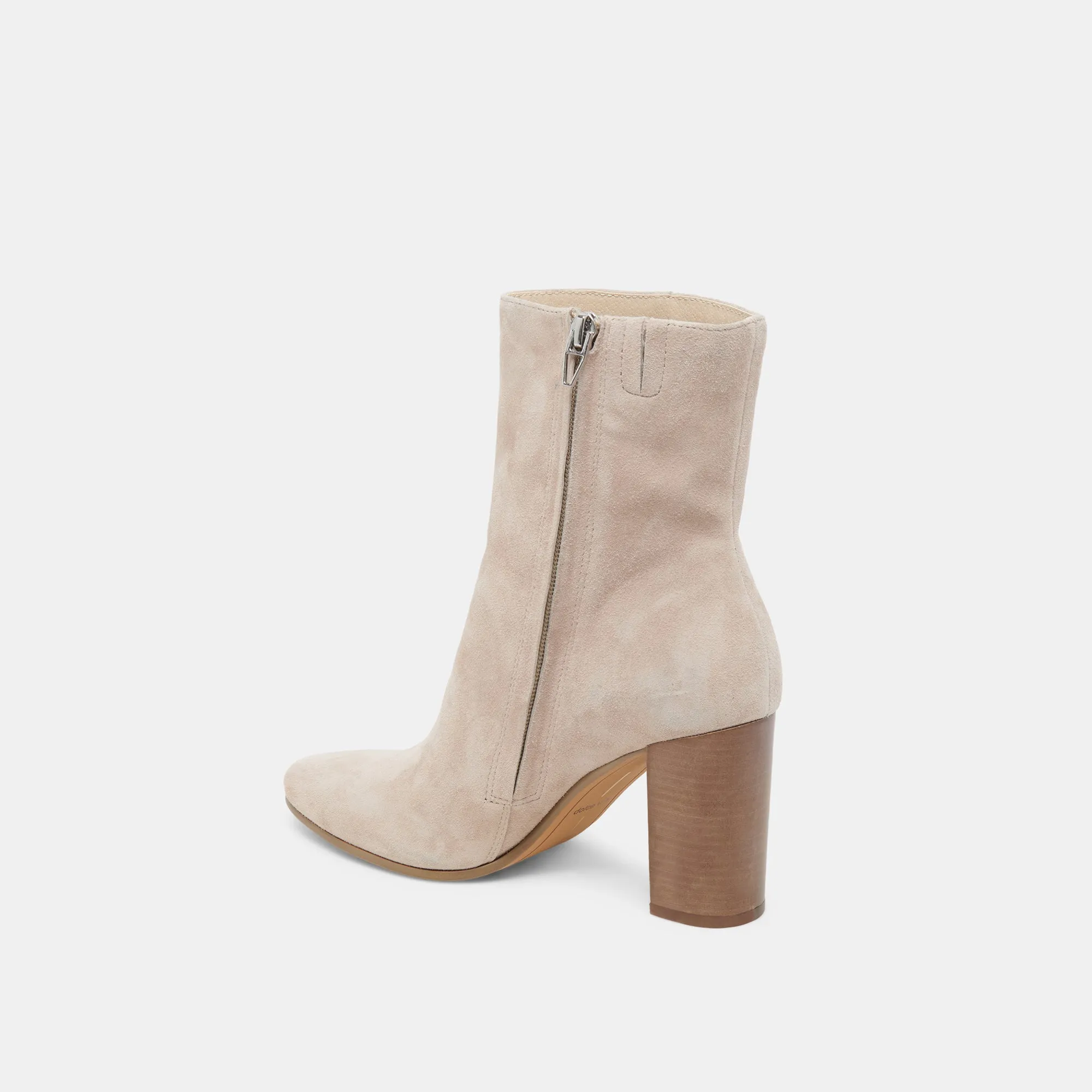 SUZY BOOTIES TAUPE SUEDE Cold Trek Canvas Material