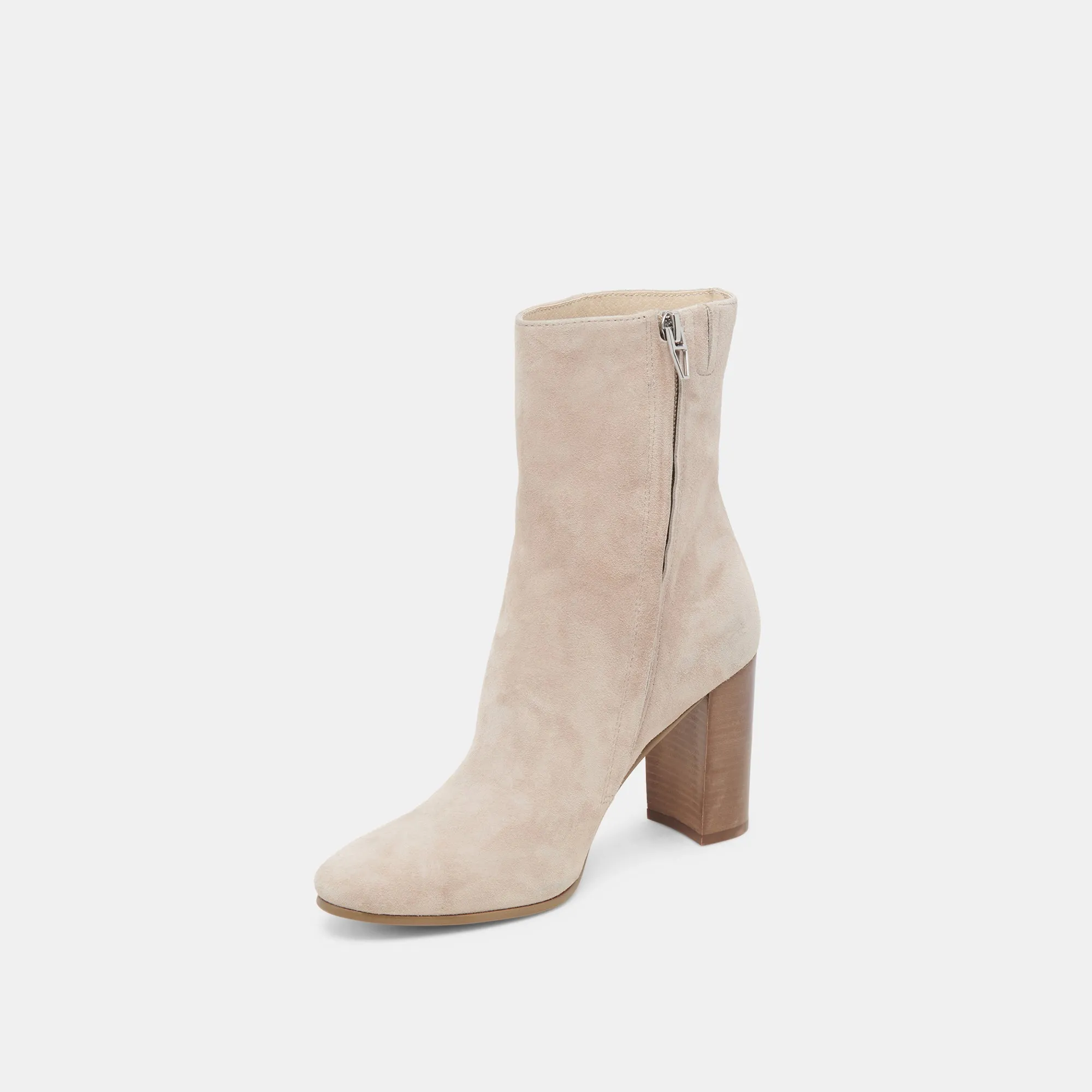 Reinforced toe Non-Slip Grip SUZY BOOTIES TAUPE SUEDE