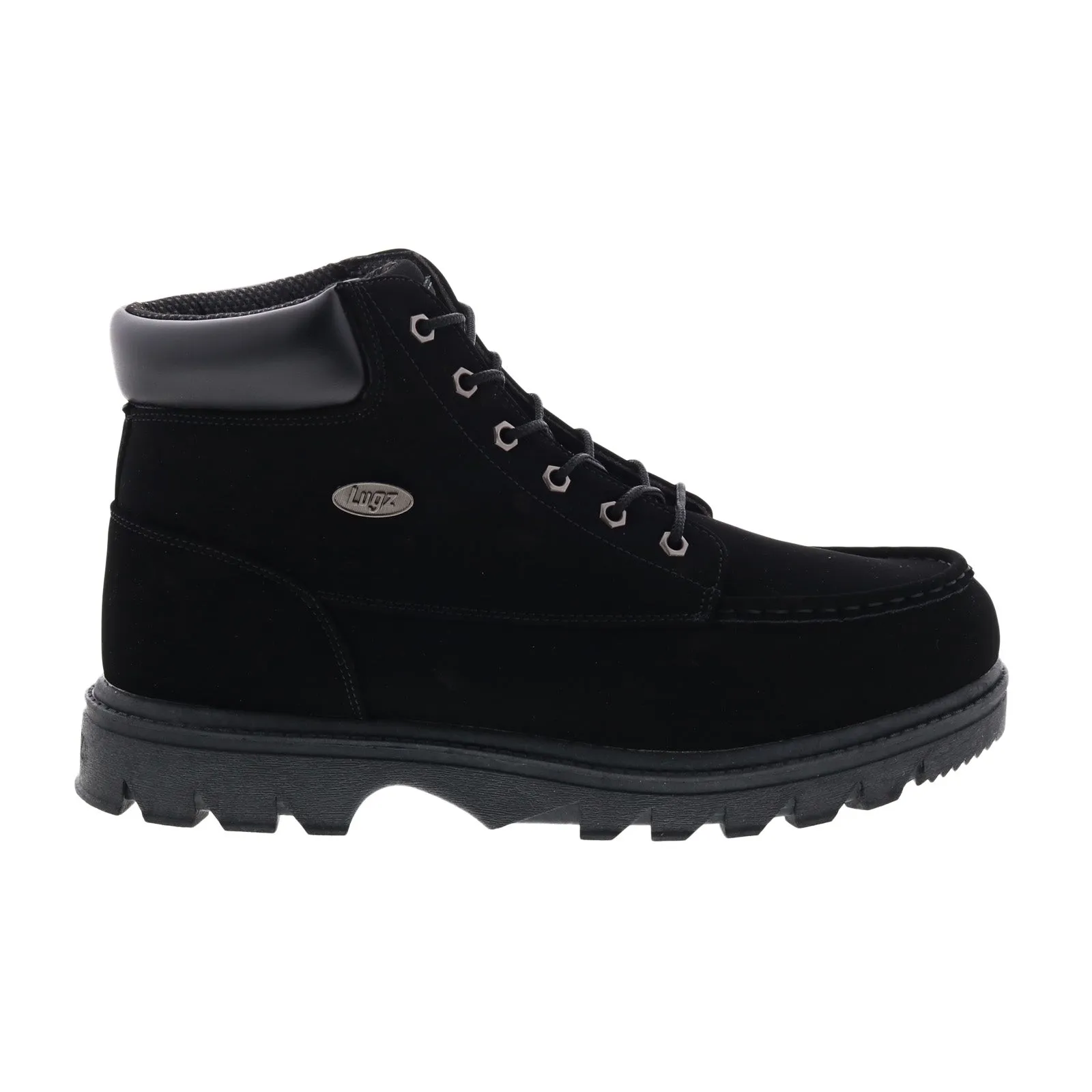 Easy To Clean Lugz Warsaw MWARSD-001 Mens Black Synthetic Lace Up Casual Dress Boots