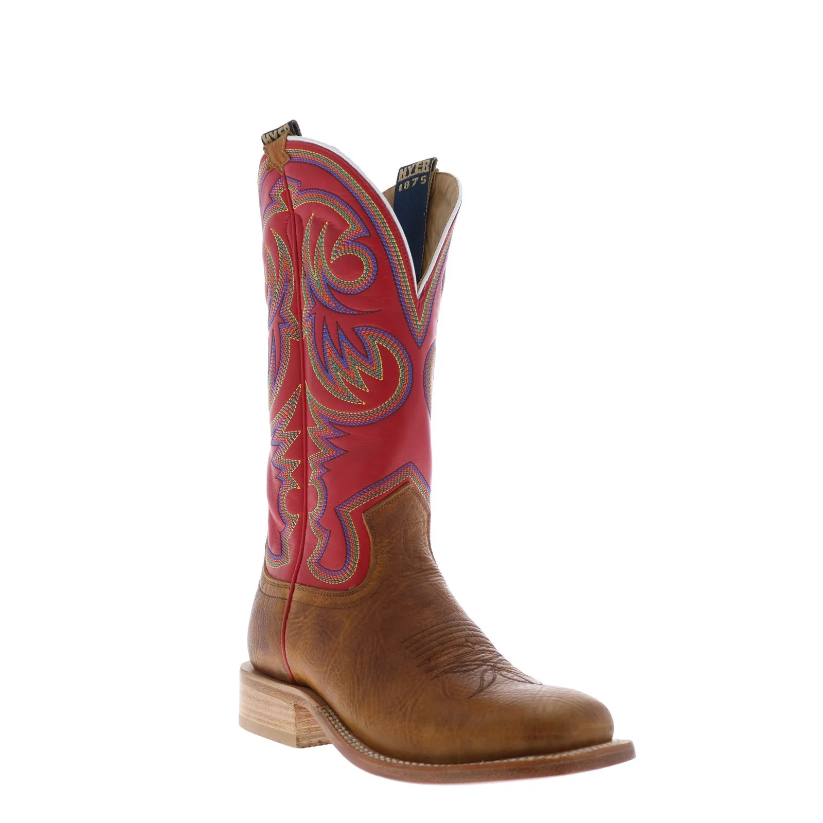 Clean Finish Waterproof Protection Hyer Sawyer 13" HM11007 Mens Brown Cowhide Leather Western Cowboy Boots