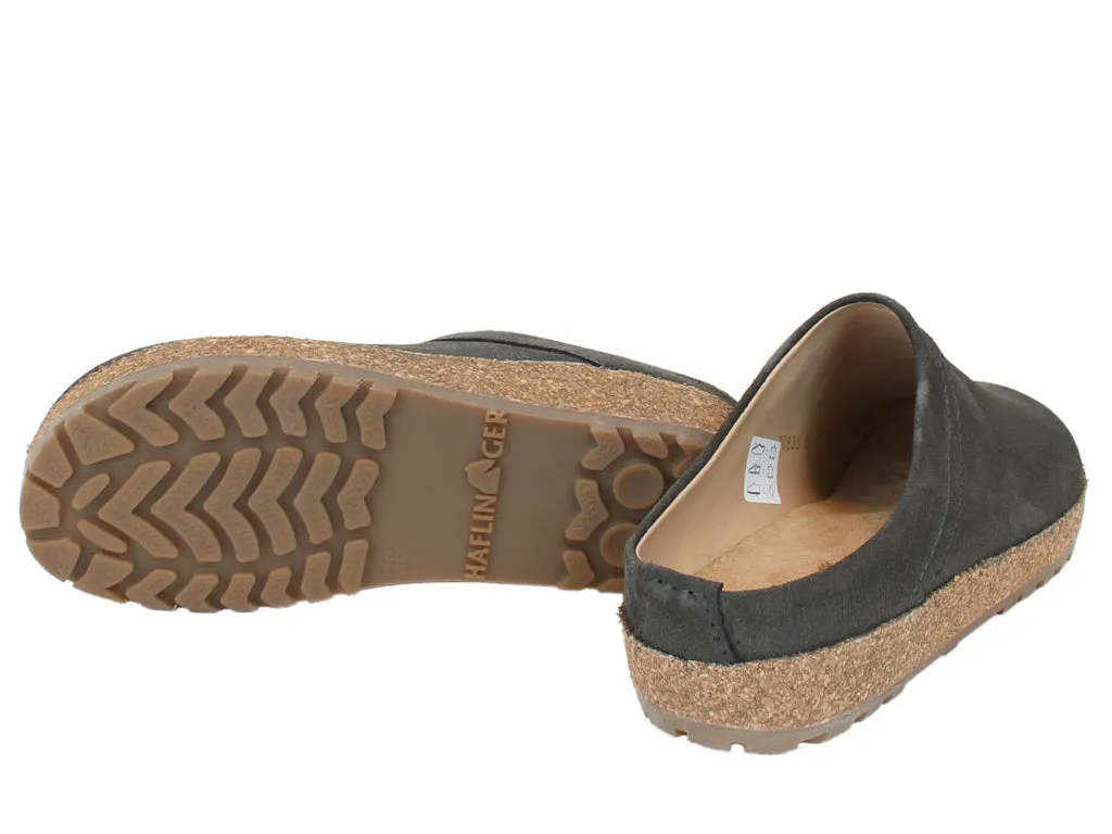 Trail Strong Haflinger Leather Clogs Malmo Graphite