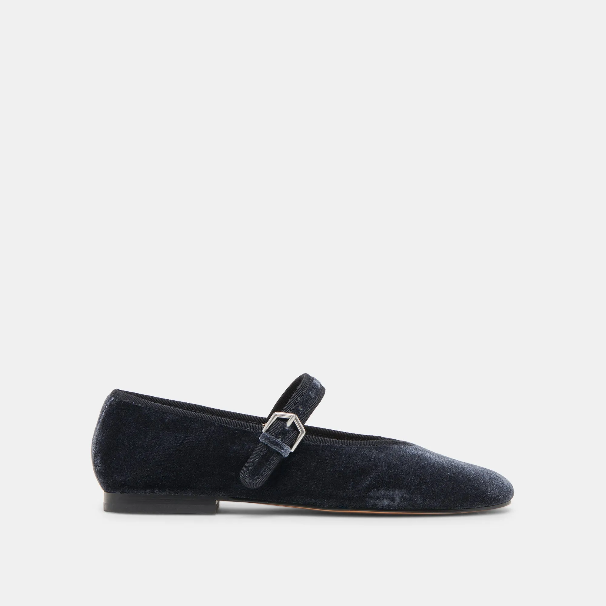 Love Step Cloud Soft ROSLYN BALLET FLATS DUSTY BLUE VELVET