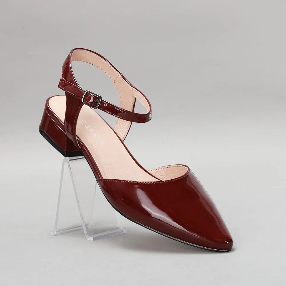 Smooth women's medium LE SANSA CORALIE MERLOT PATENT