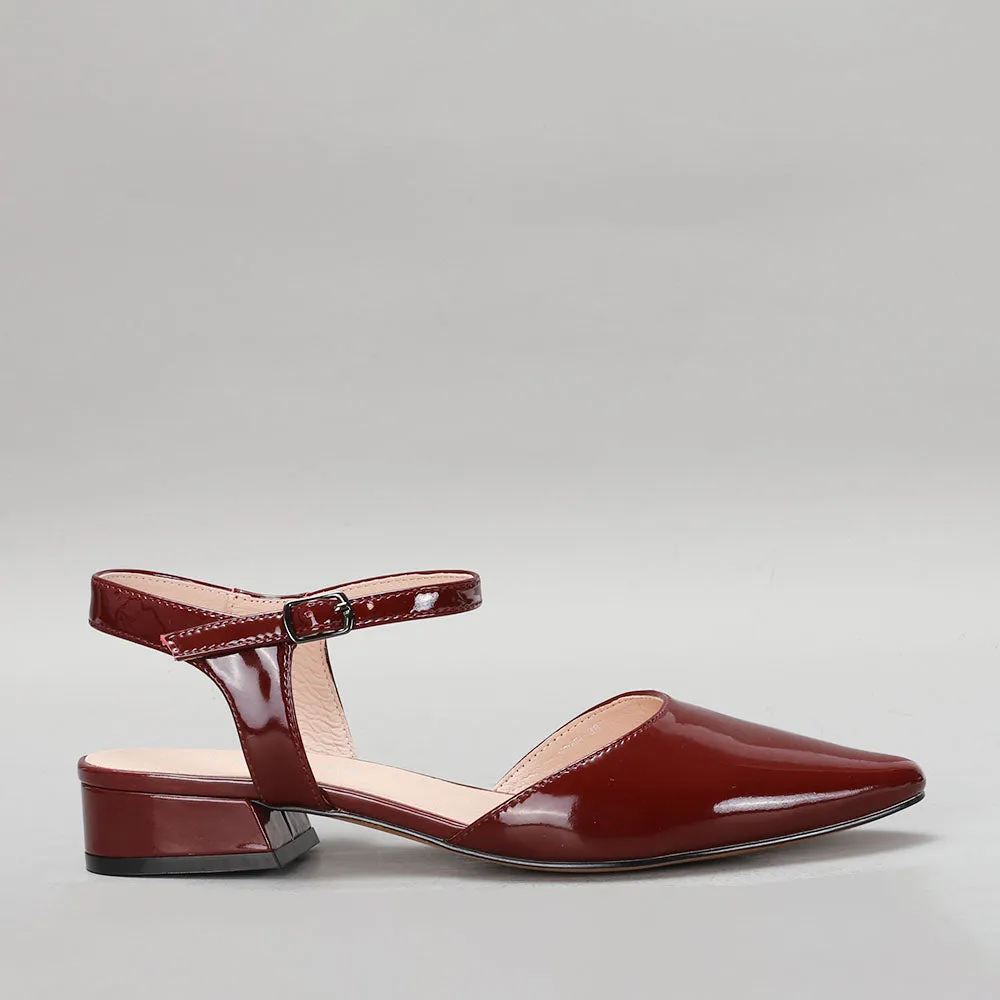 LE SANSA CORALIE MERLOT PATENT wonderful platform shoes