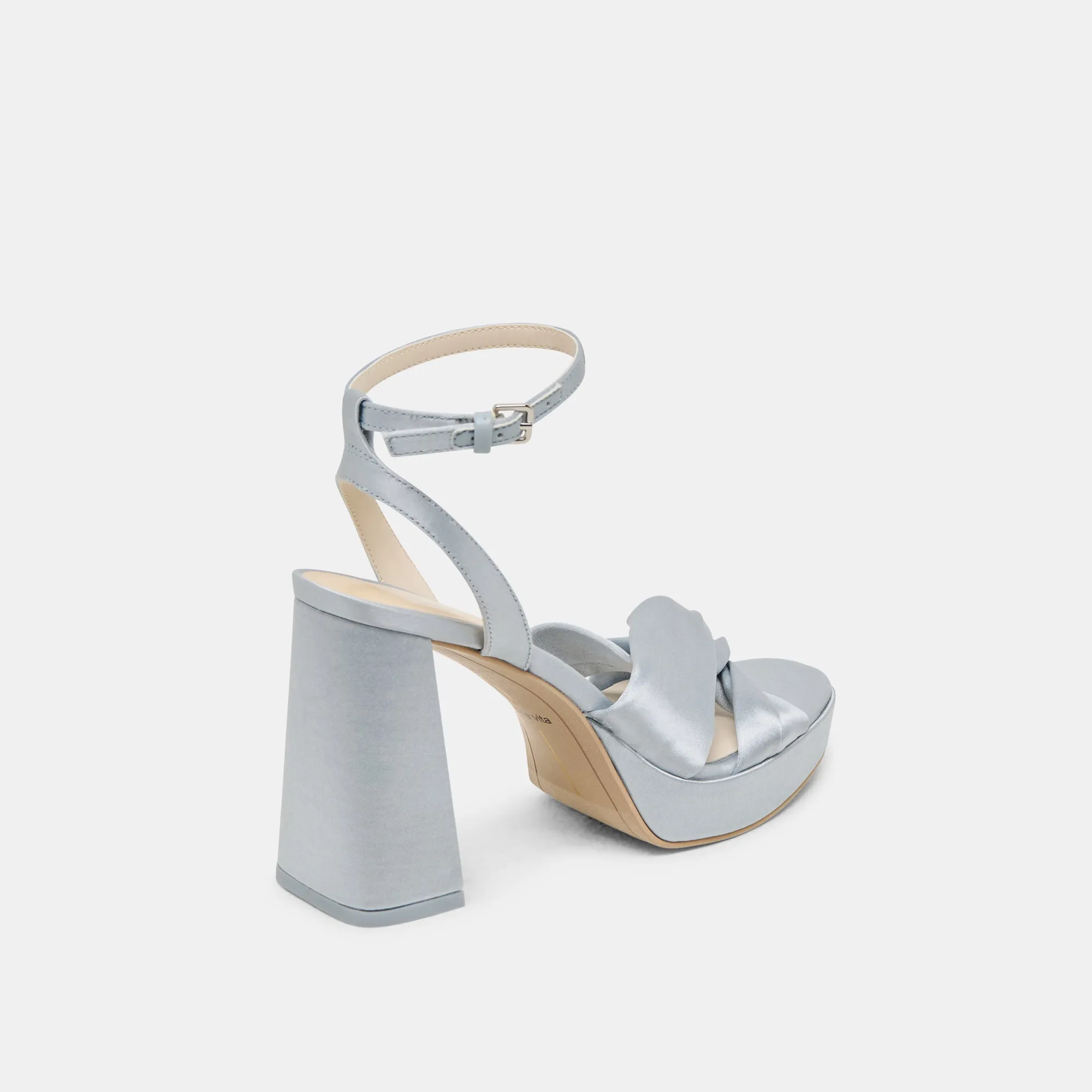 Formal Event Heels PARLO HEELS LIGHT BLUE SATIN