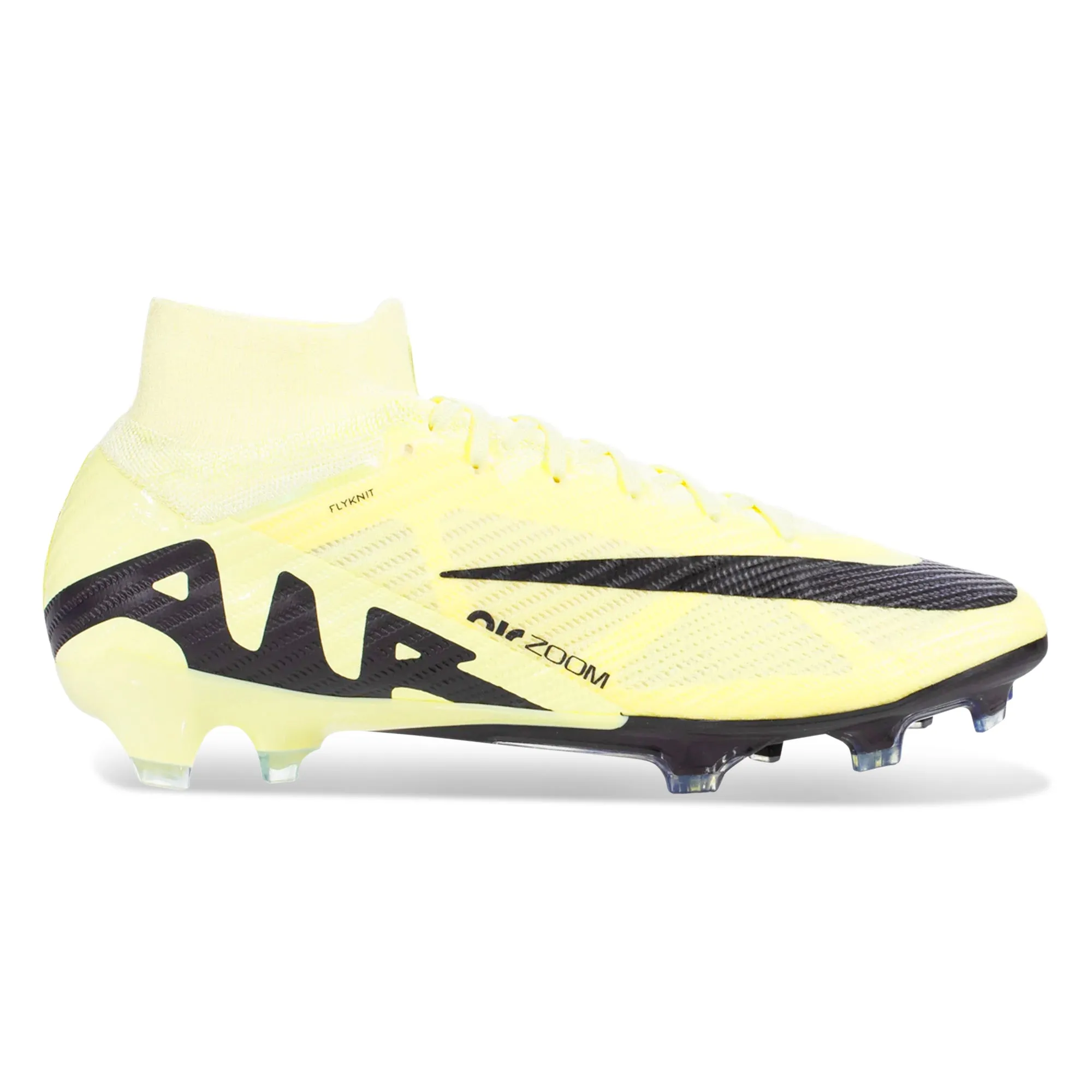 Nike Zoom Superfly 9 Elite Firm Ground Soccer Cleats (Lemonade/Black) High Speed Warm Down