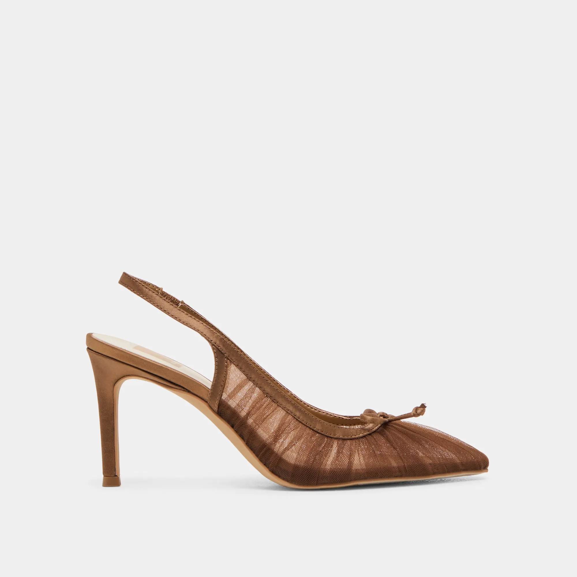 Fashion Heels YELA HEELS MID BROWN TULLE