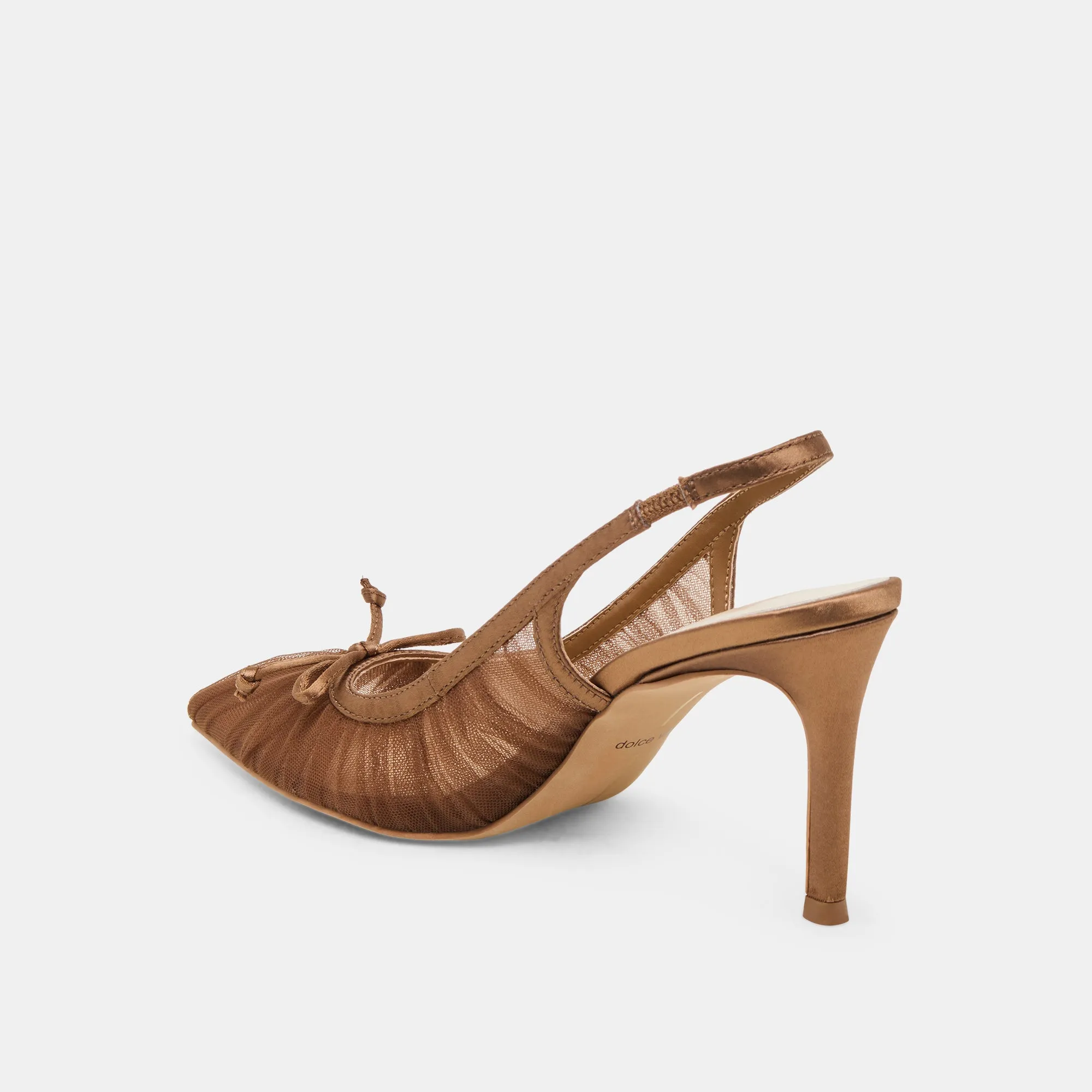 Abrasion resistant YELA HEELS MID BROWN TULLE