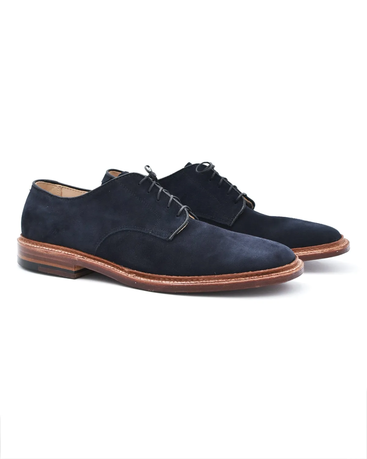 Strong Step Alden Navy Suede Unlined Plain Toe Blutcher
