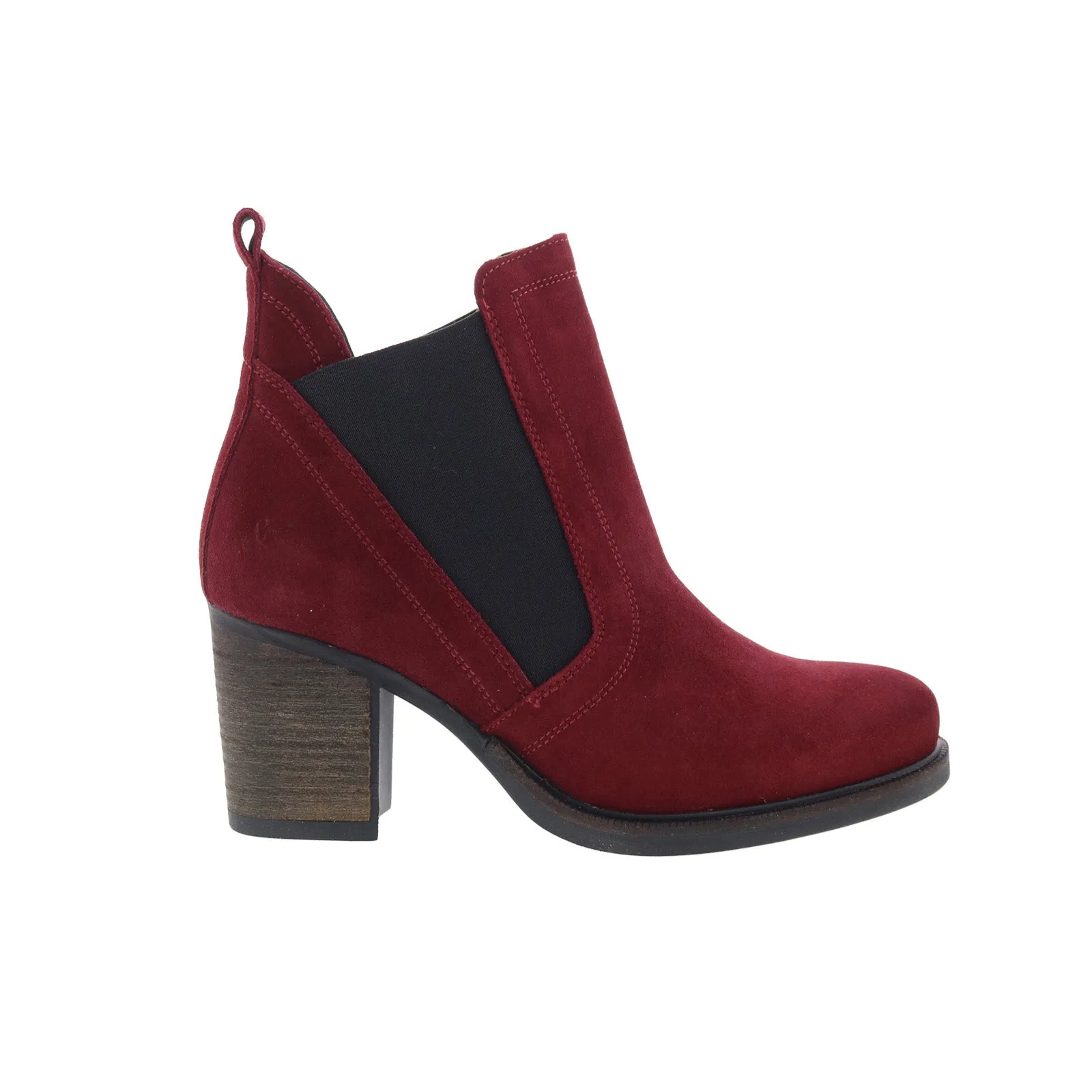 Bos. & Co. Bellini Womens Red Suede Slip On Ankle & Booties Boots Well-fitted