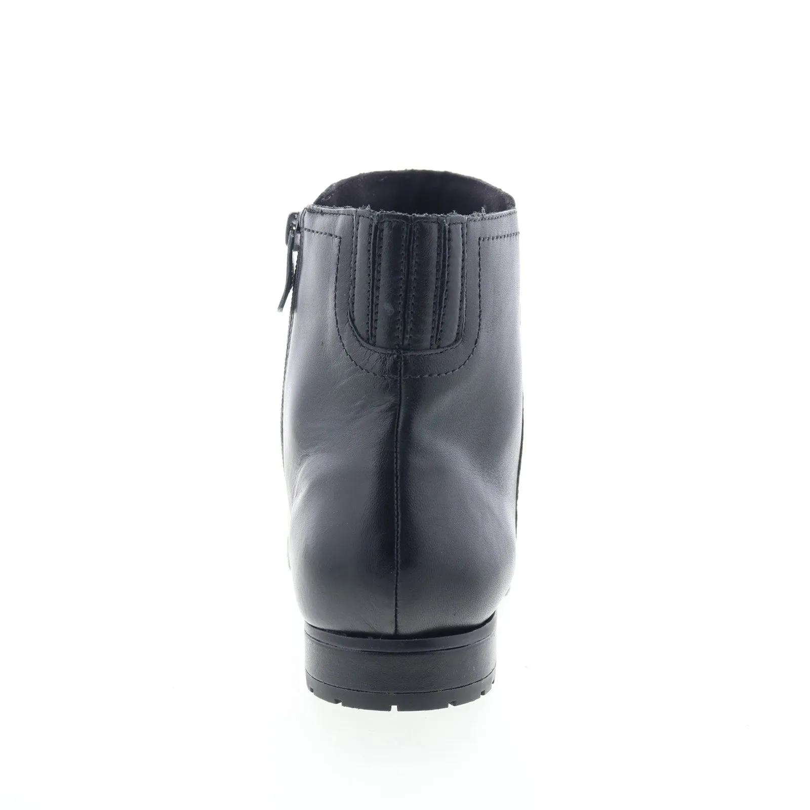 Easy Spirit Nevi SENEVI Womens Black Wide Leather Casual Dress Boots Warm and Cozy Functional Wear