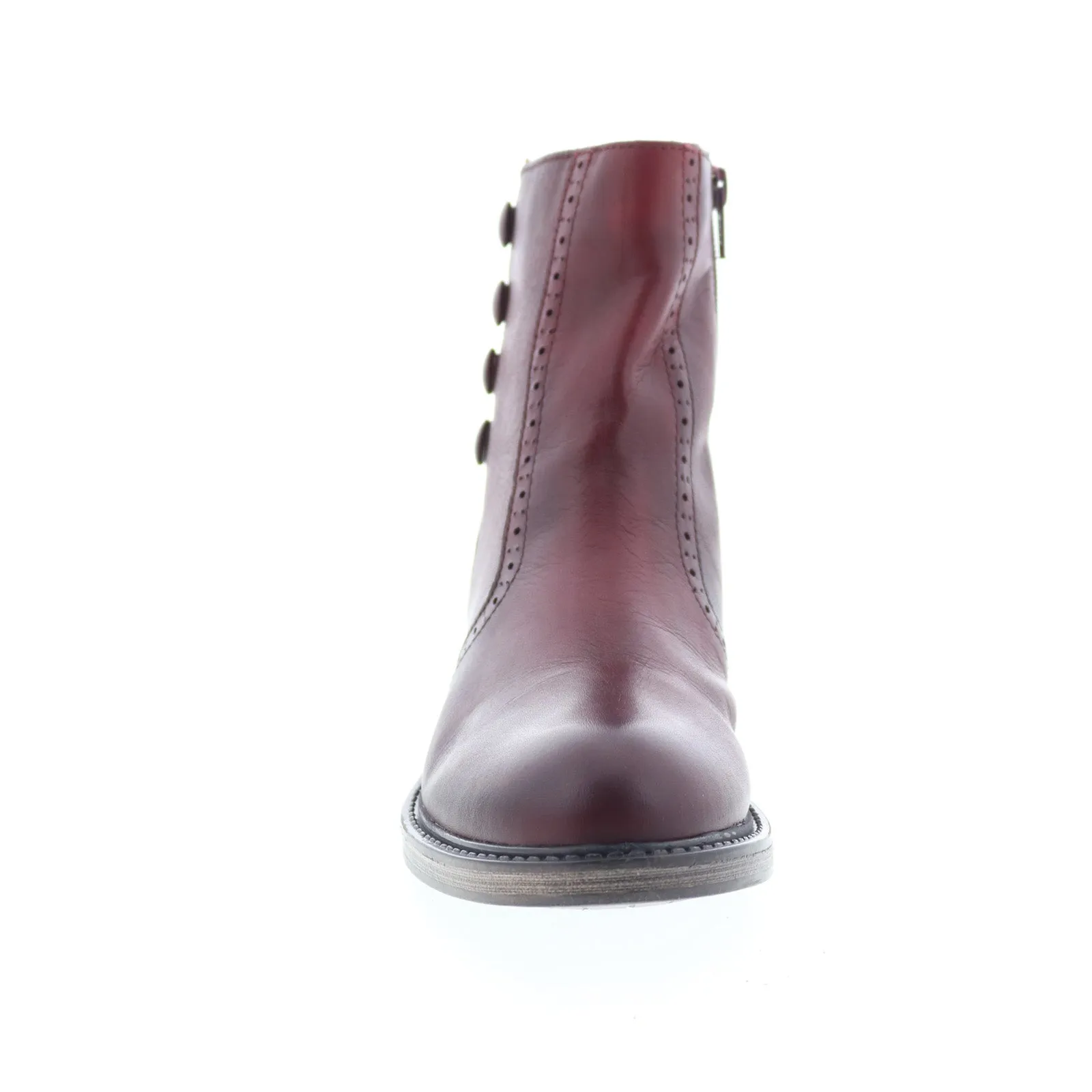 Miz Mooz Merry Womens Burgundy Leather Zipper Casual Dress Boots Outdoor Exploration subtle style