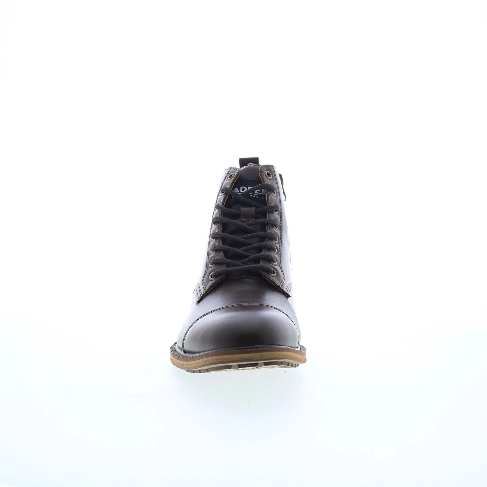 Steve Madden M-Reuben Mens Brown Synthetic Lace Up Casual Dress Boots Travel purpose
