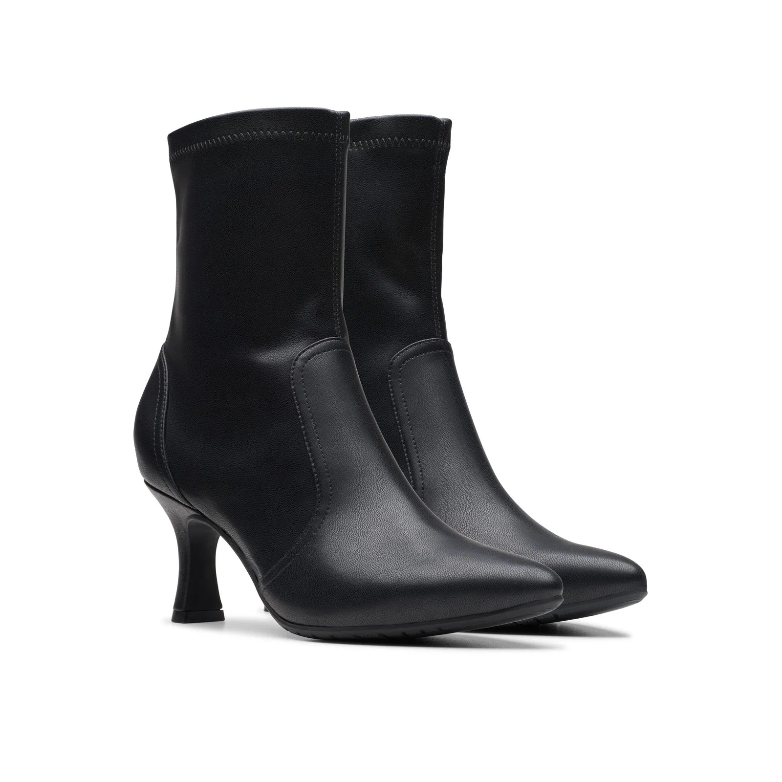 lightweight fabric Tight Fit Clarks Kataleyna Bay 26180025 Womens Black Wide Ankle & Booties Boots
