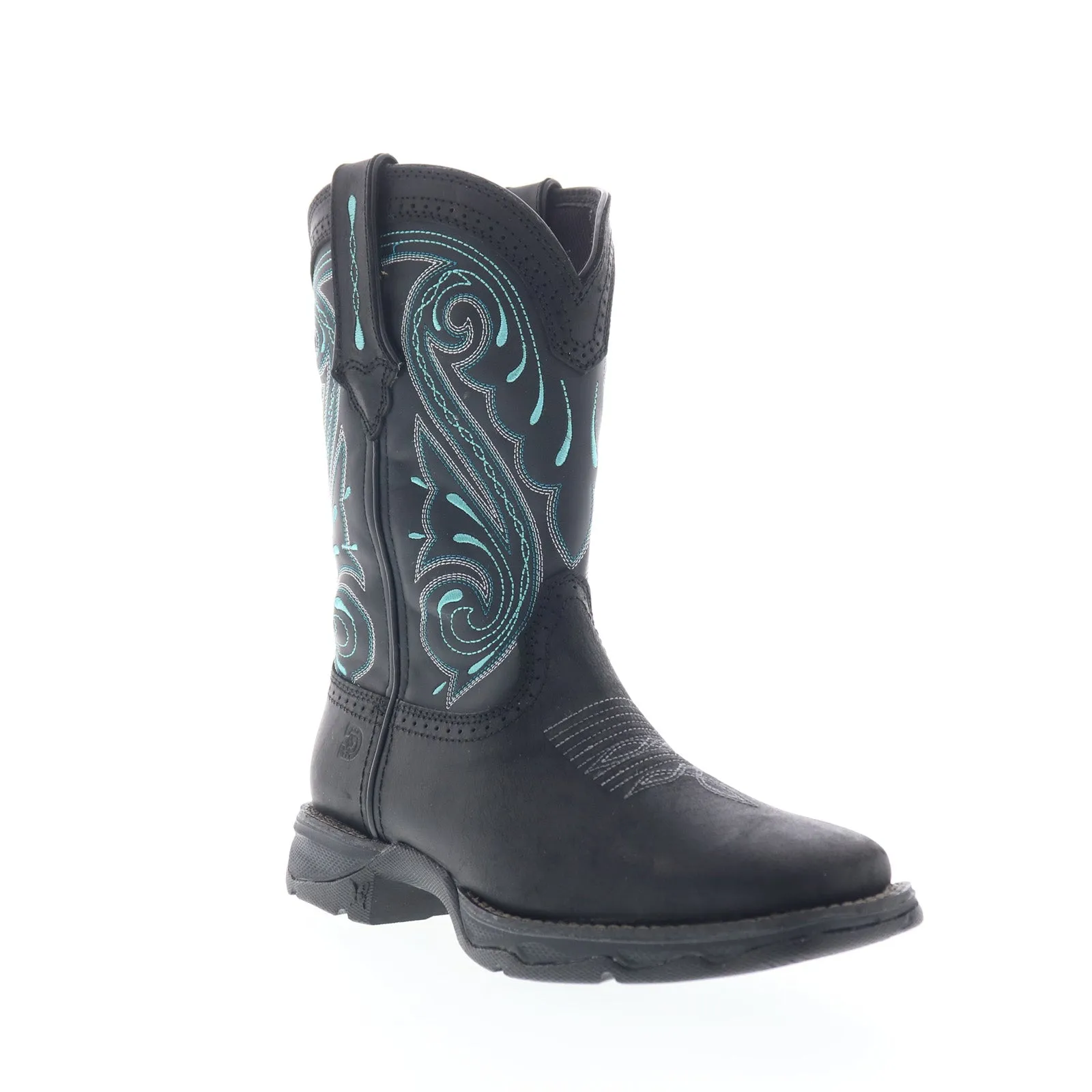 Durango Lady Rebel DRD0462 Womens Black Leather Slip On Western Boots Rugged And Durable Slip-On Style