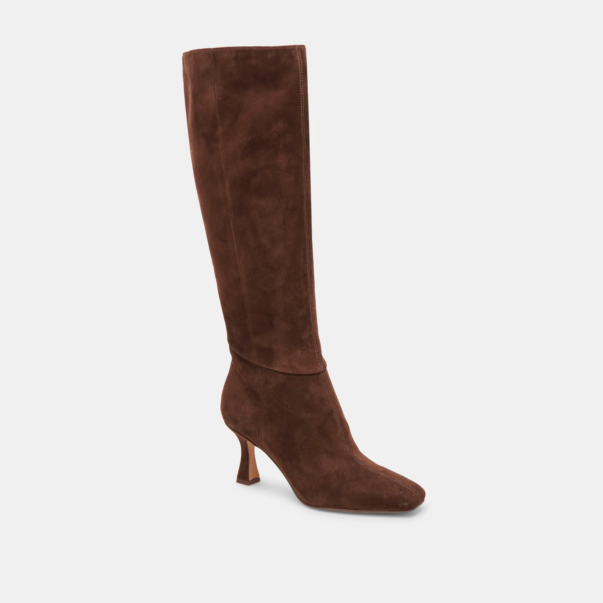 Functional Appeal GYRA EXTRA WIDE CALF BOOTS DK BROWN SUEDE