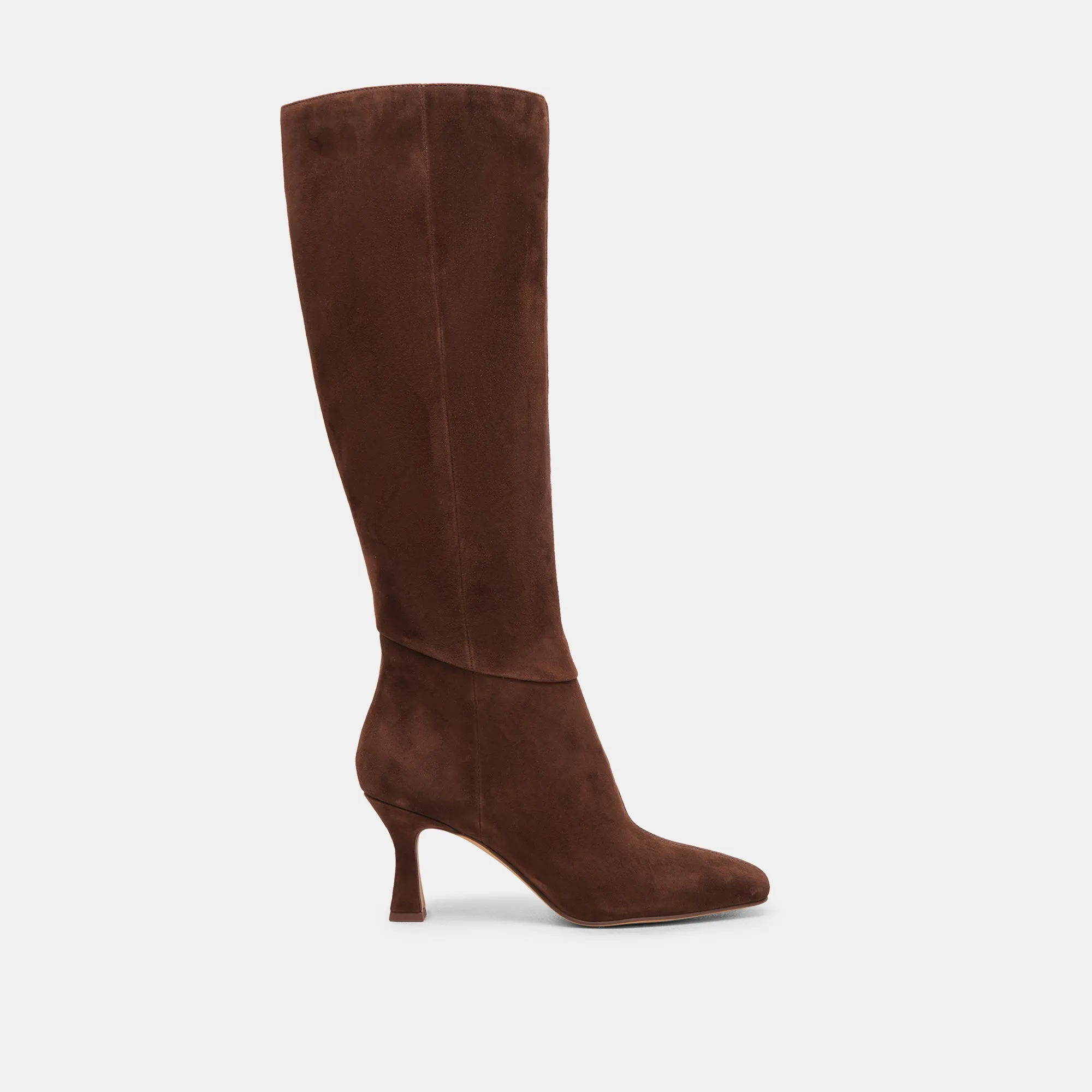 GYRA EXTRA WIDE CALF BOOTS DK BROWN SUEDE Sharp Look