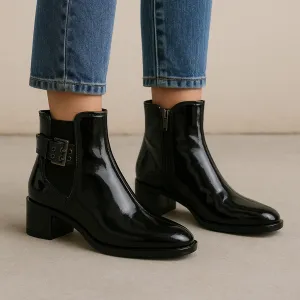 LE SANSA ROMY BLACK PATENT Ranch Wear