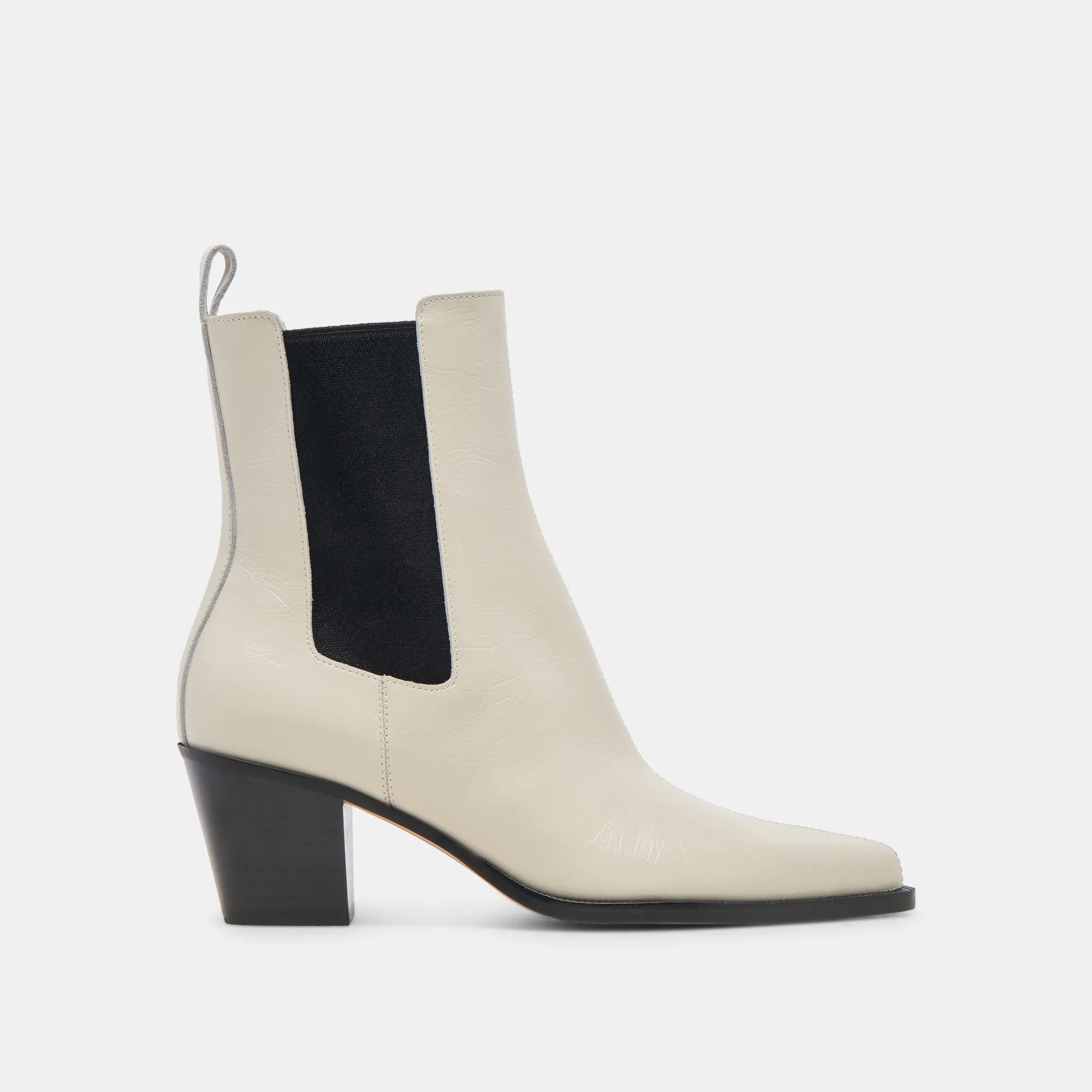 SHADIE H2O BOOTIES IVORY CRINKLE PATENT Easy on Thermal Lining