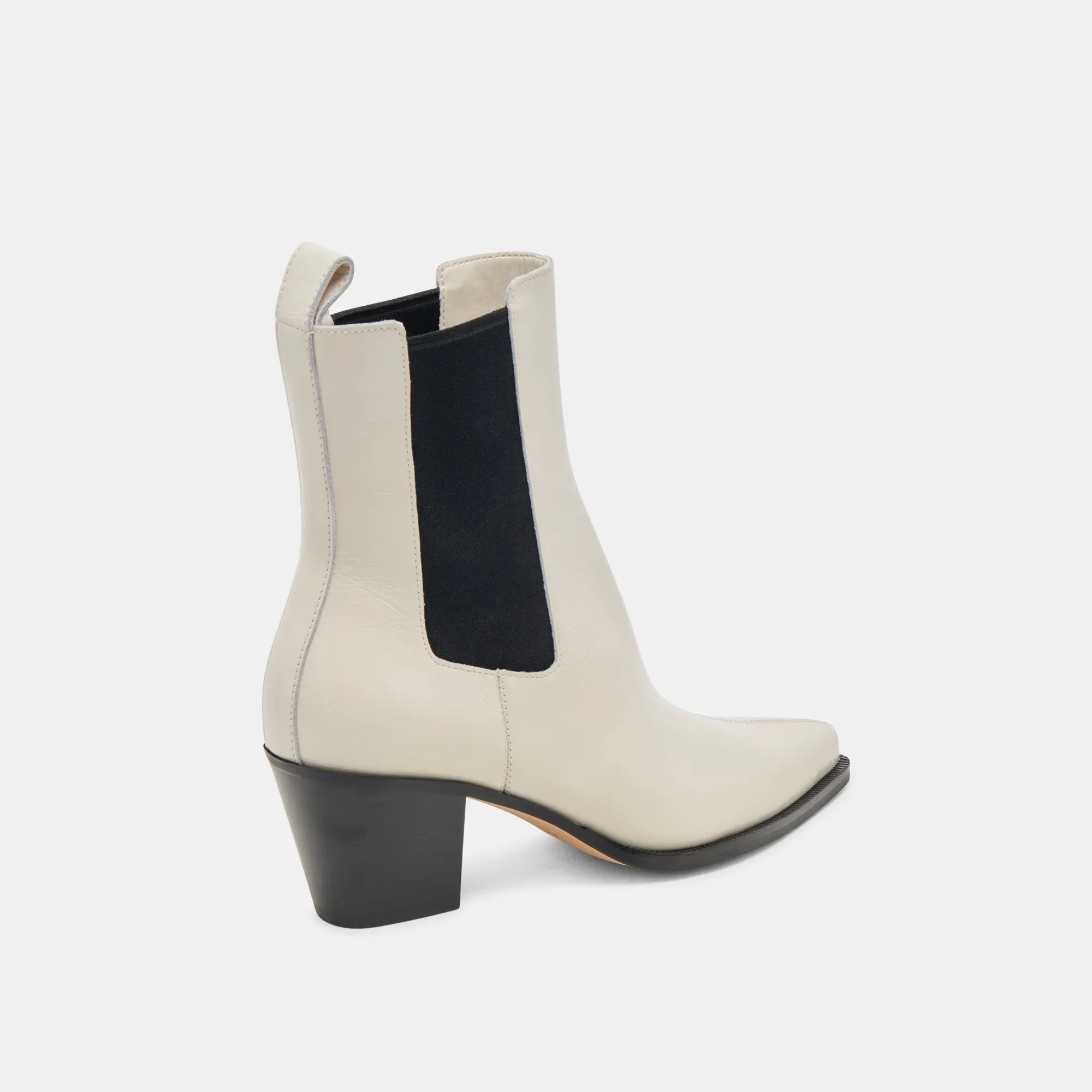 SHADIE H2O BOOTIES IVORY CRINKLE PATENT Modern Appeal