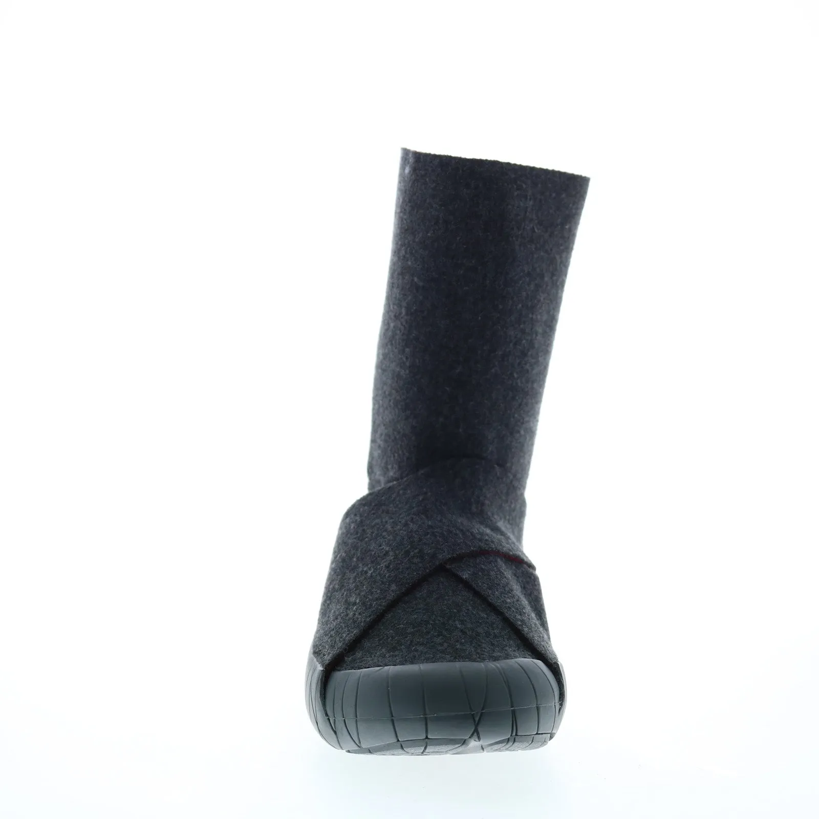 Vibram Furoshiki Mid Boot 17UCH05 Mens Gray Canvas Strap Casual Dress Boots Simple Style