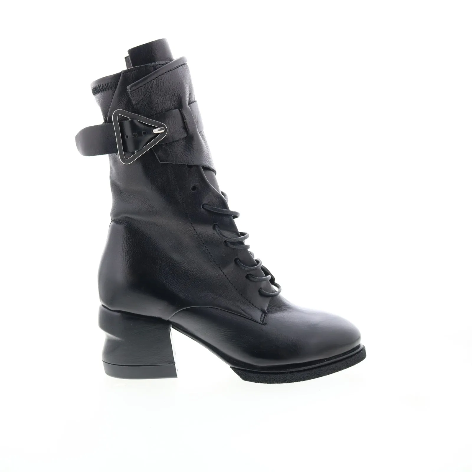 Weekend Adventure A.S. 98 Layne Womens Black Leather Zipper Casual Dress Boots