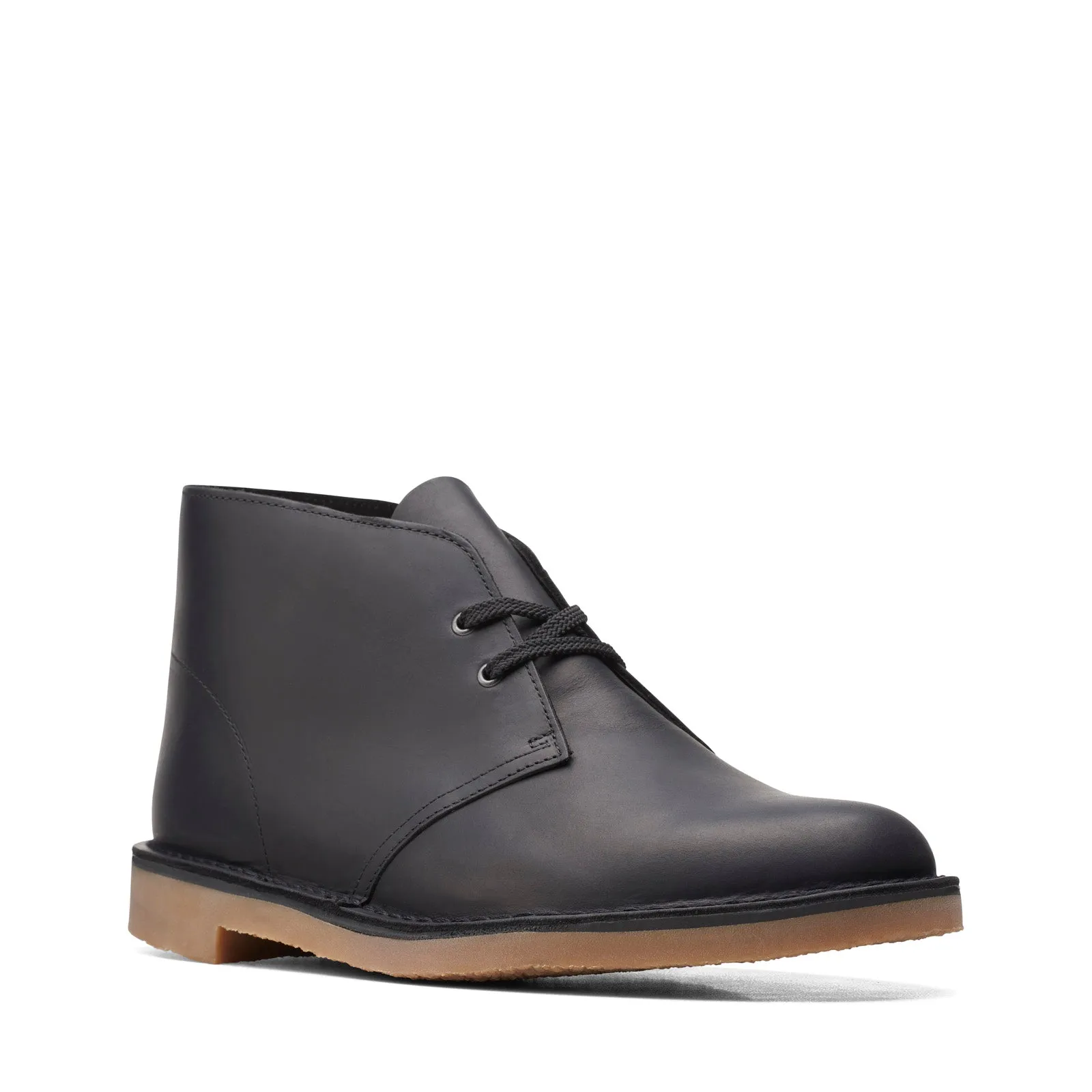 Fast Wear Tough Terrain Clarks Bushacre 3 26153529 Mens Black Wide Leather Lace Up Chukkas Boots