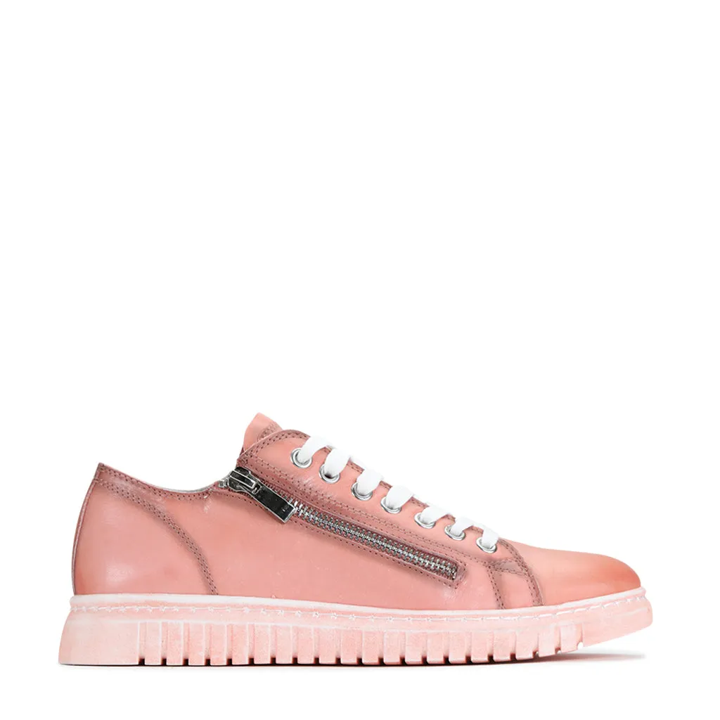SHADES LEATHER ZIPPER SNEAKER volleyball players' bounce
