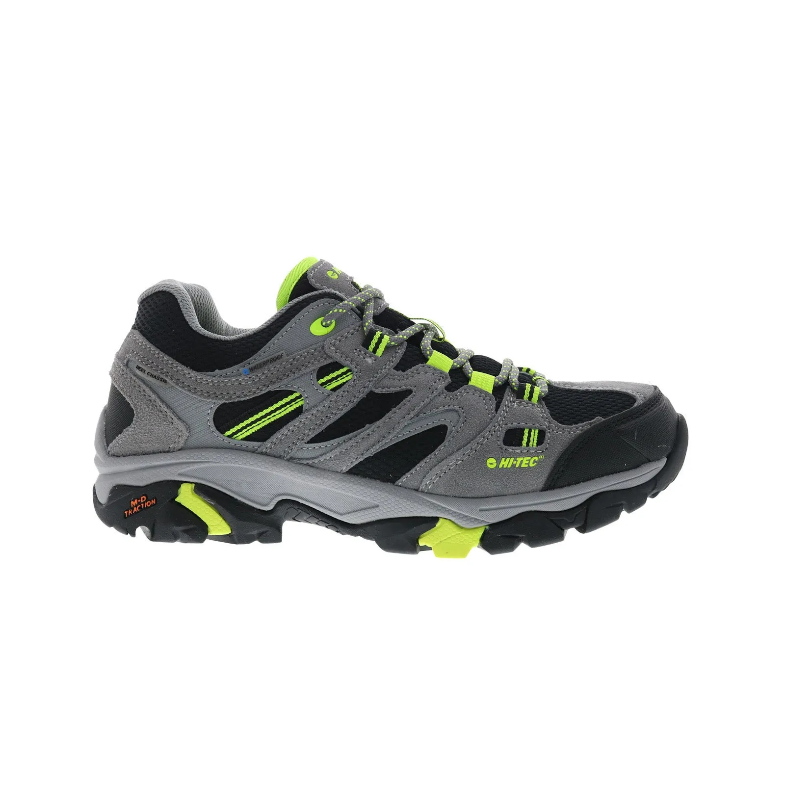 Hi-Tec Apex Low WP CH80047M-NY Mens Gray Suede Lace Up Hiking Boots Outdoor Gear