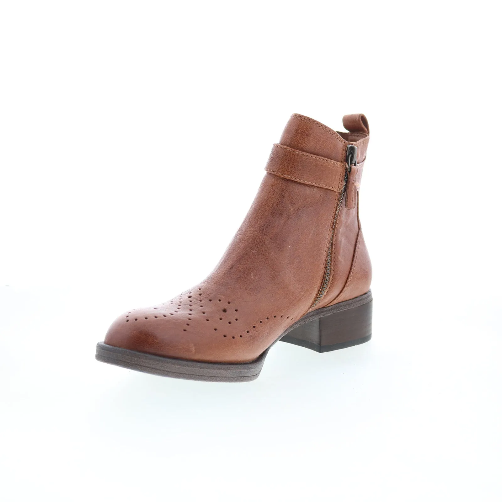 Johnston & Murphy Jeanette 78-51924 Womens Brown Leather Casual Dress Boots Art Gallery Everyday Style